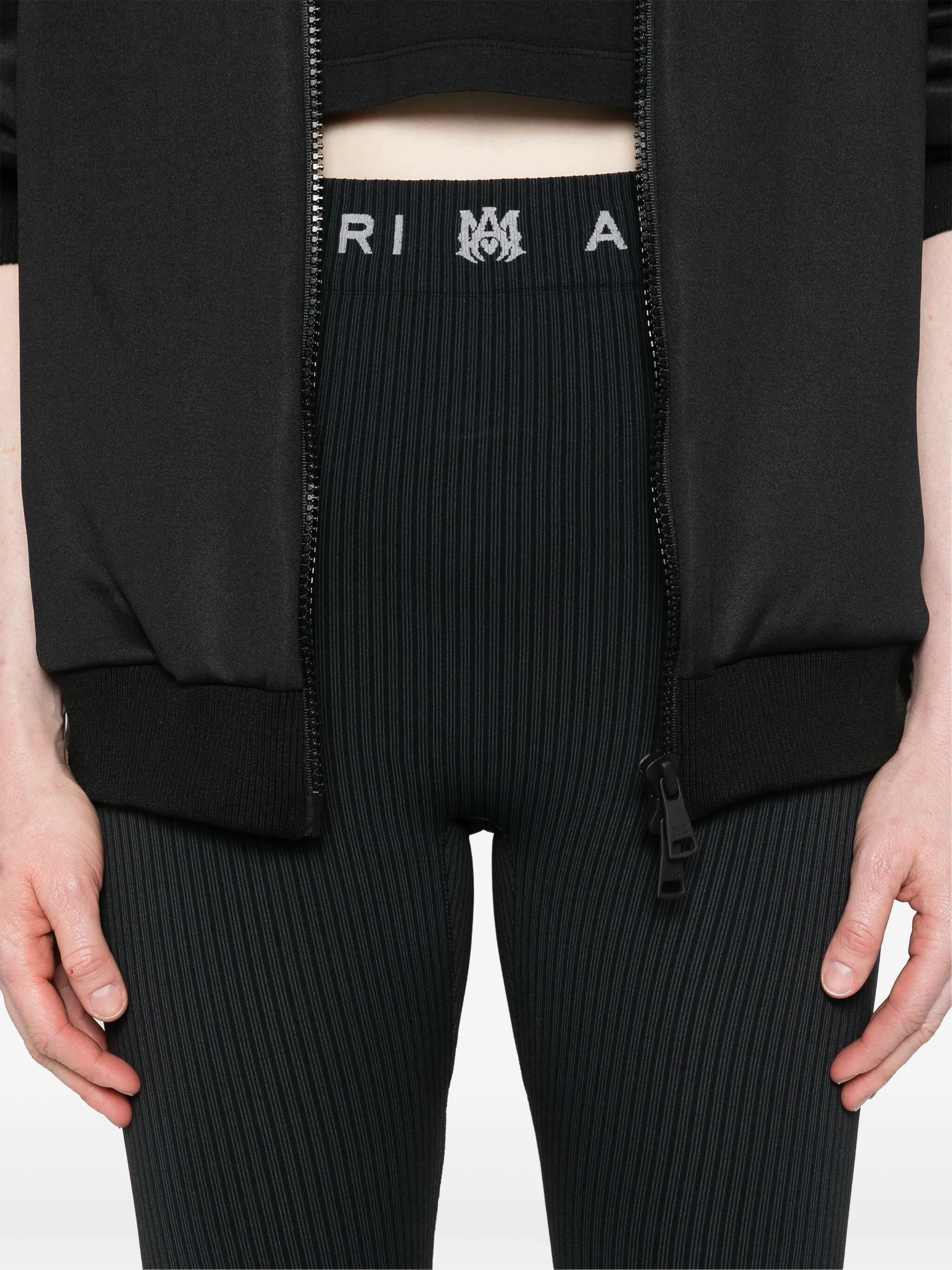 logo-waistband performance leggings