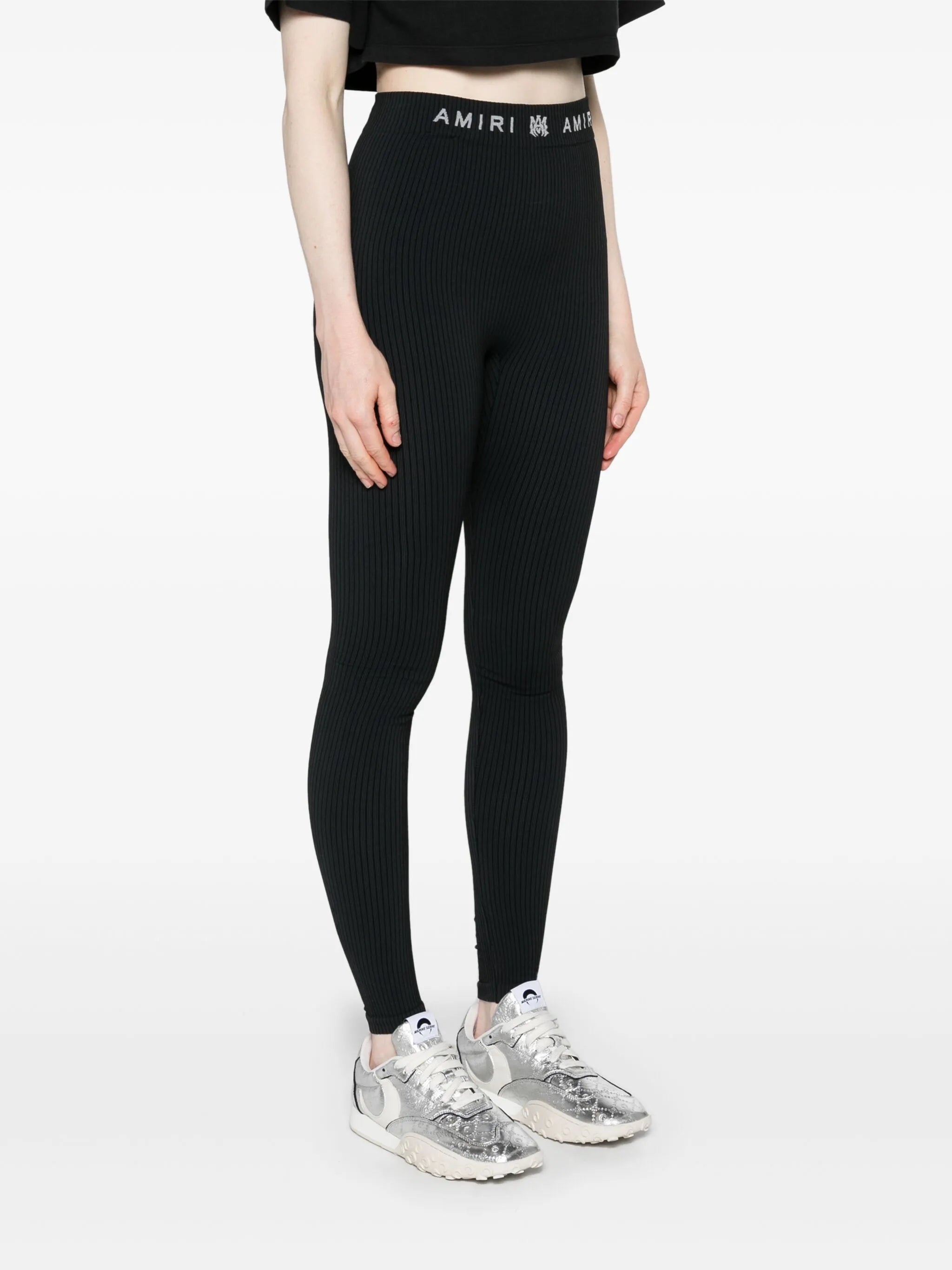 logo-waistband performance leggings