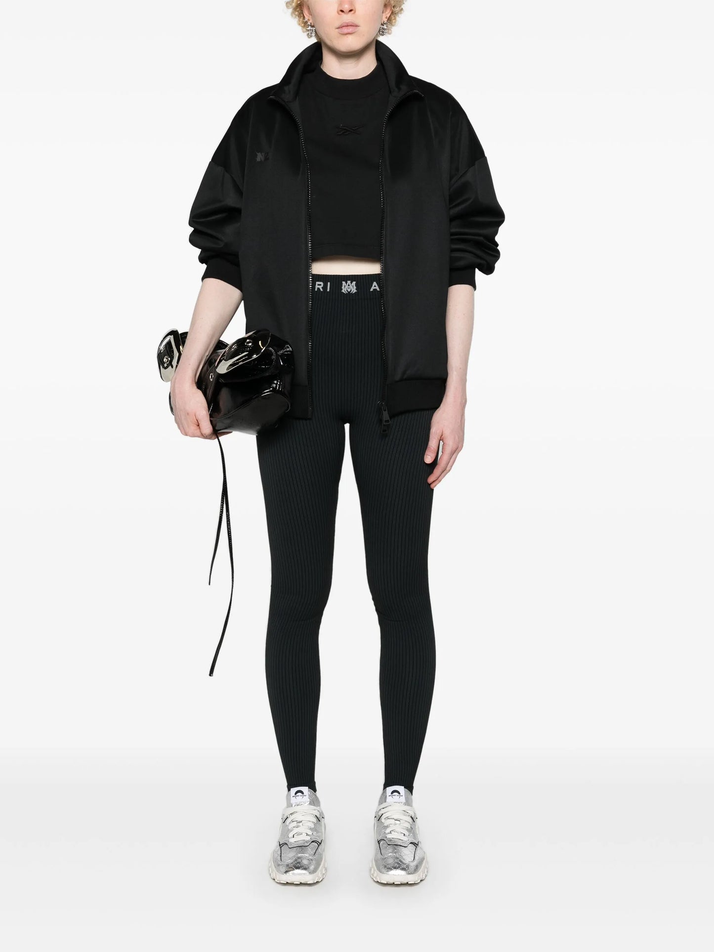 logo-waistband performance leggings