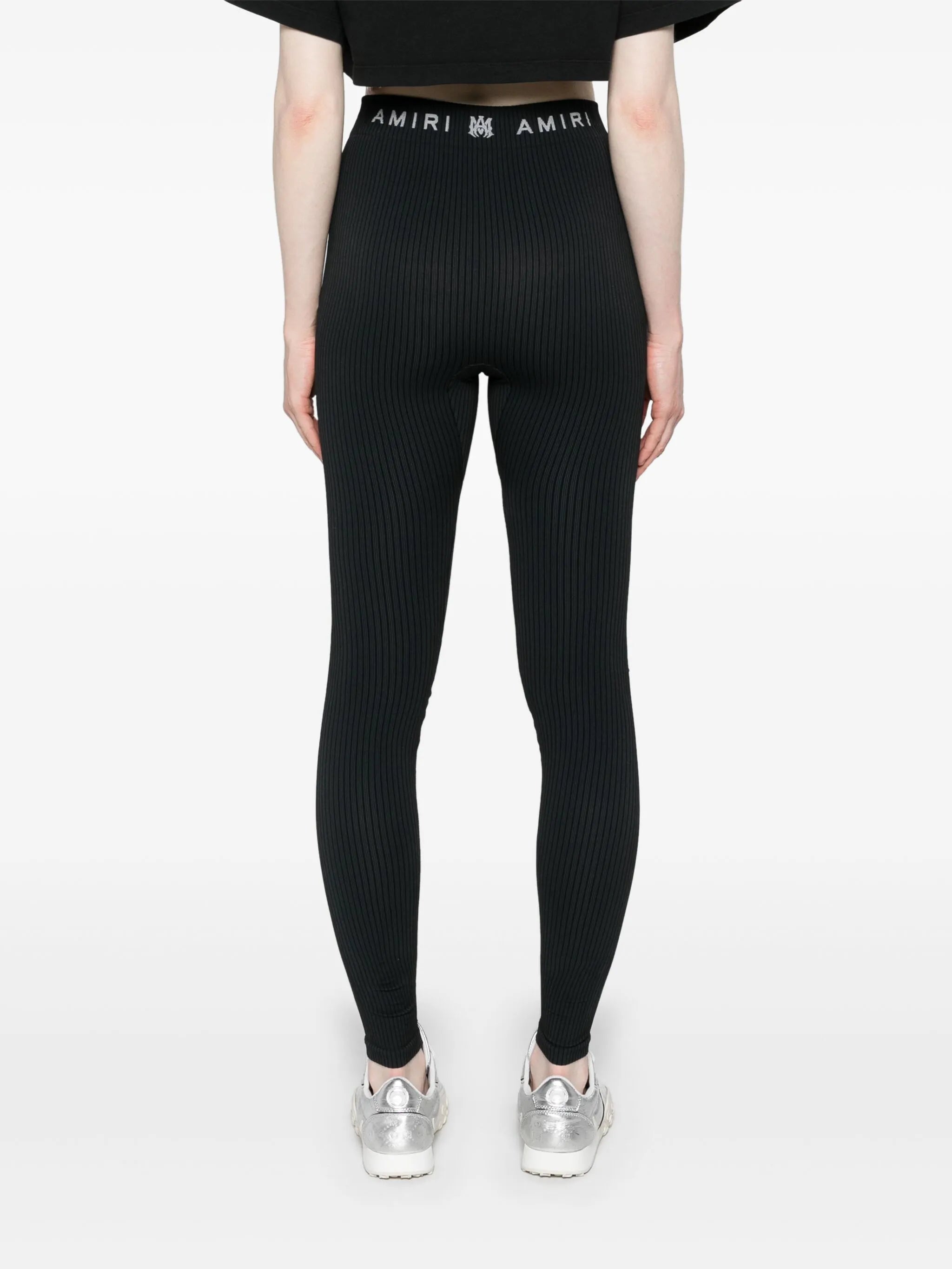logo-waistband performance leggings