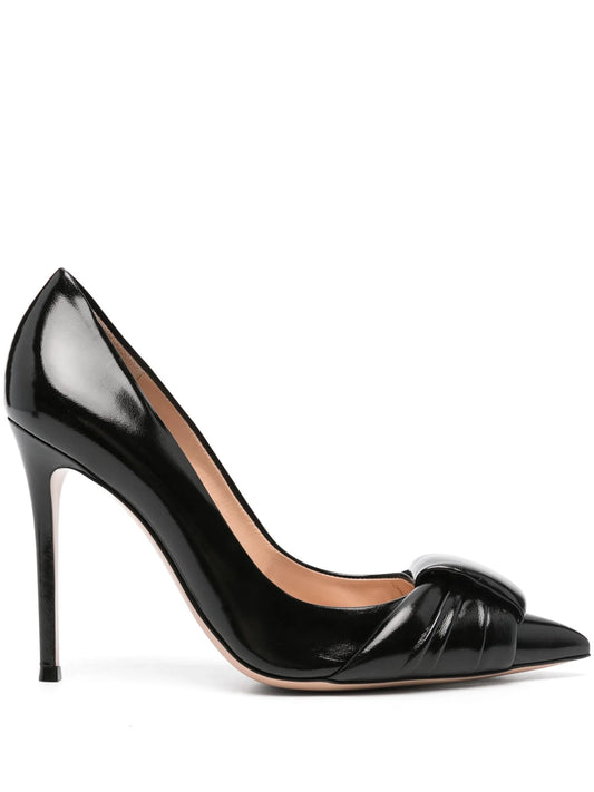 105mm leather pumps