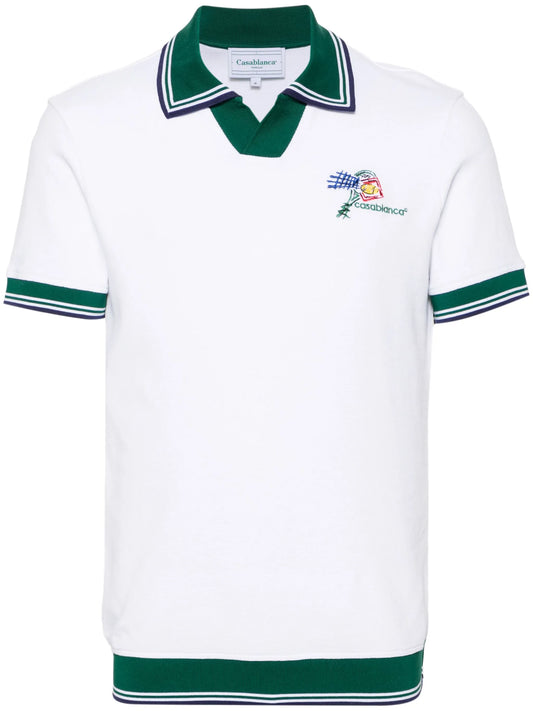 Croquis De Tennis piqué polo shirt