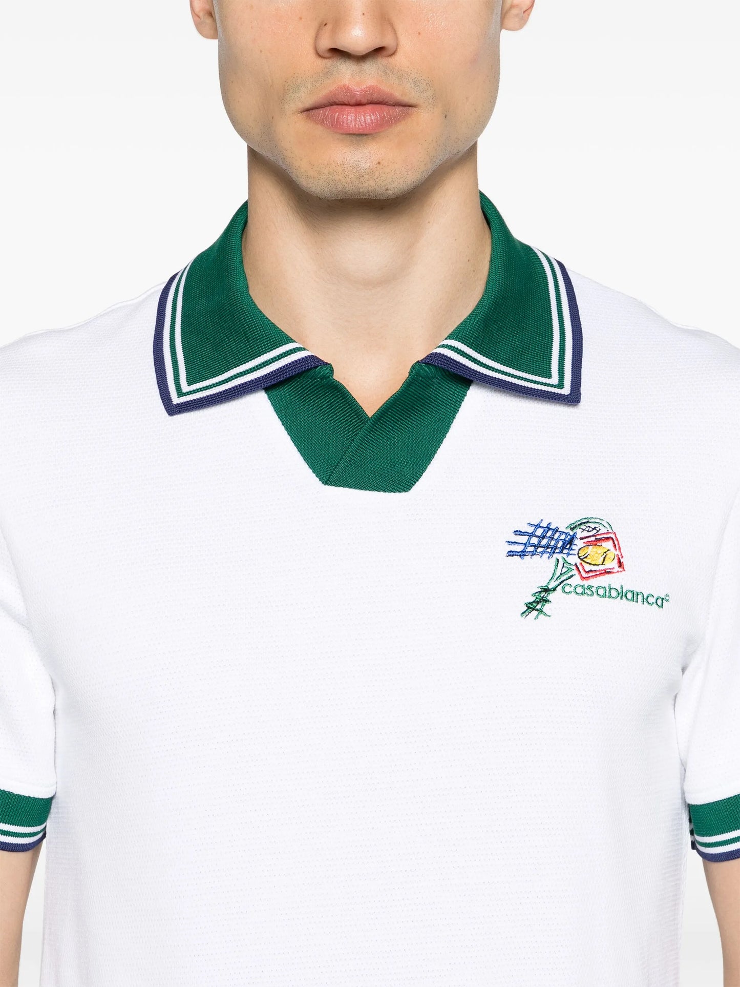 Croquis De Tennis piqué polo shirt