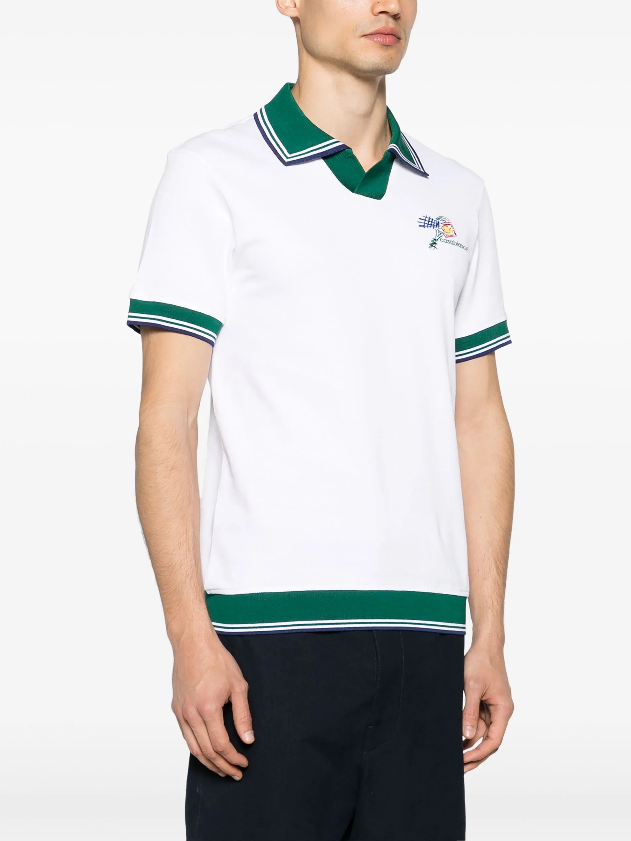 Croquis De Tennis piqué polo shirt