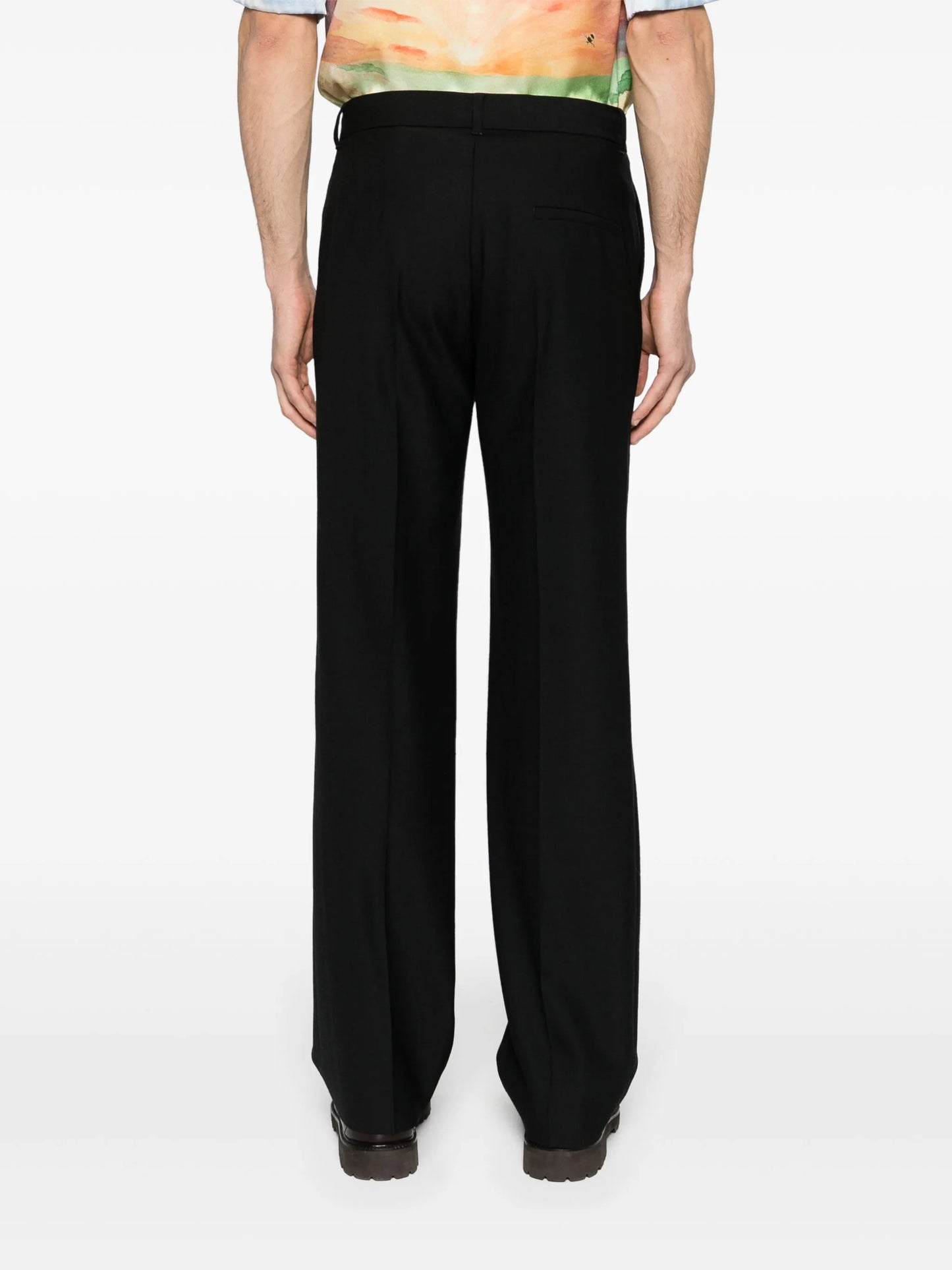 mid-rise tailored trousers