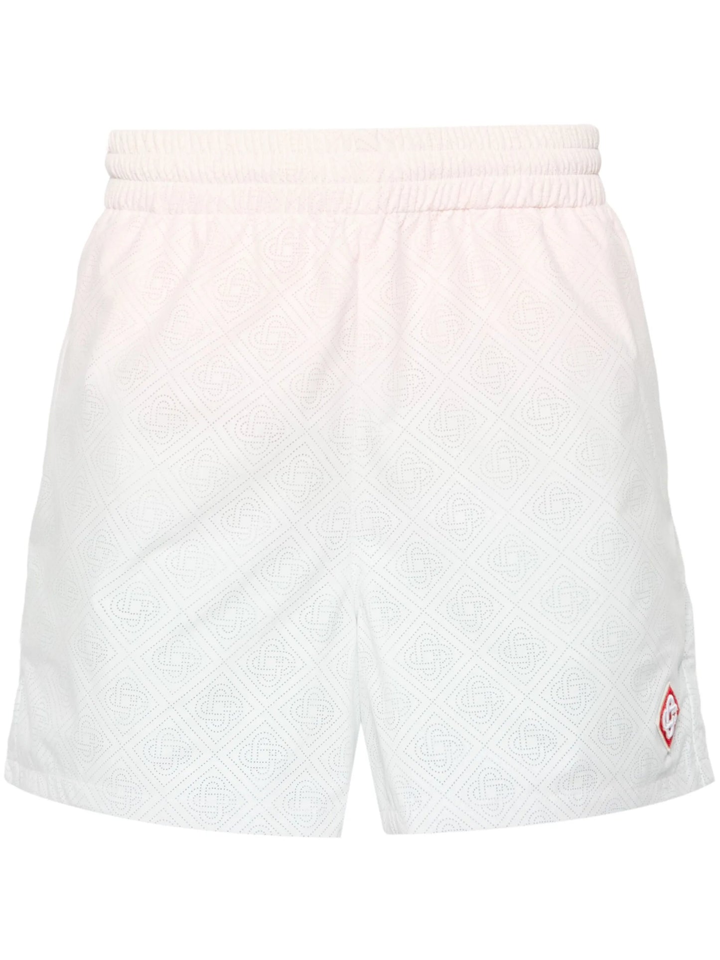 perforated-monogram gradient shorts