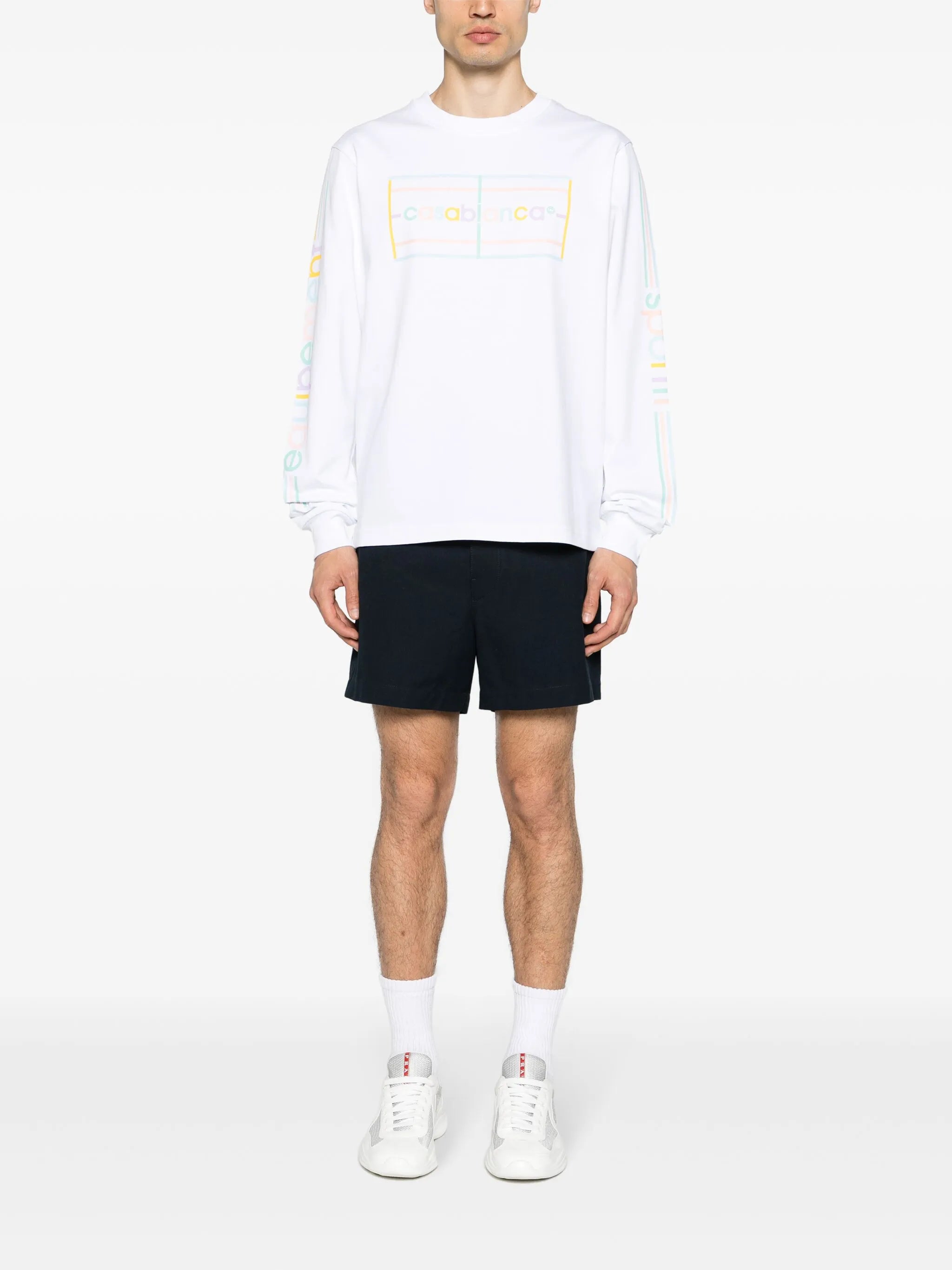 Pastel Court logo-print T-shirt