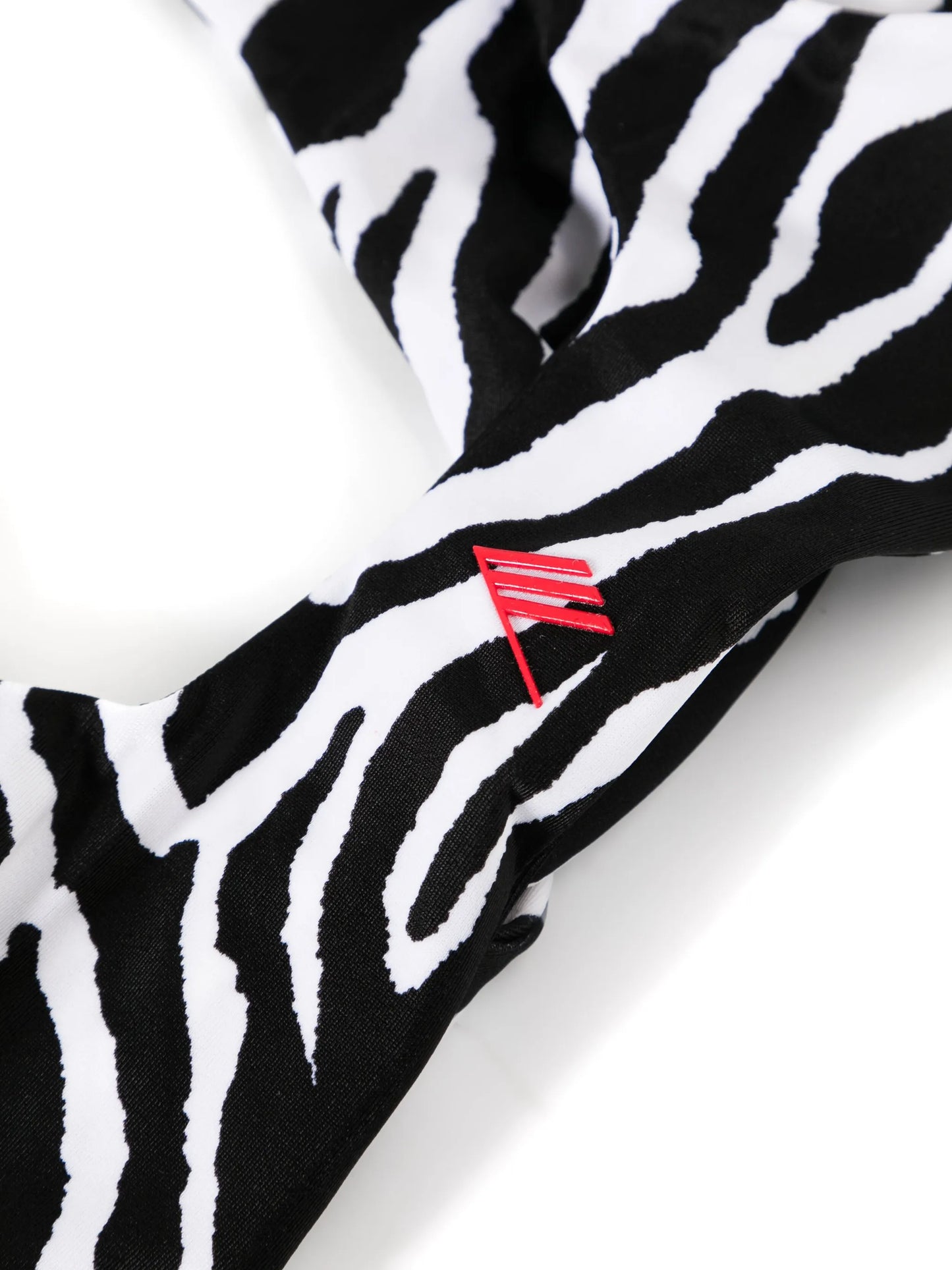 twist-detailing zebra-print bikini