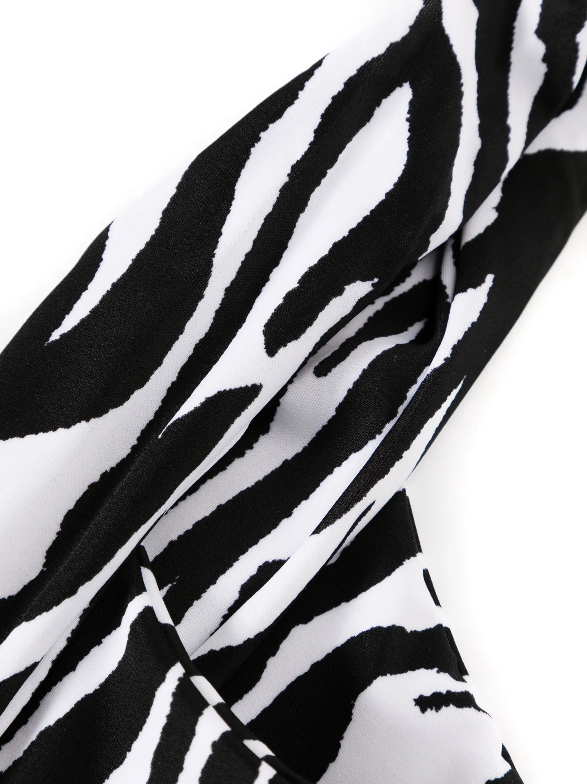twist-detailing zebra-print bikini
