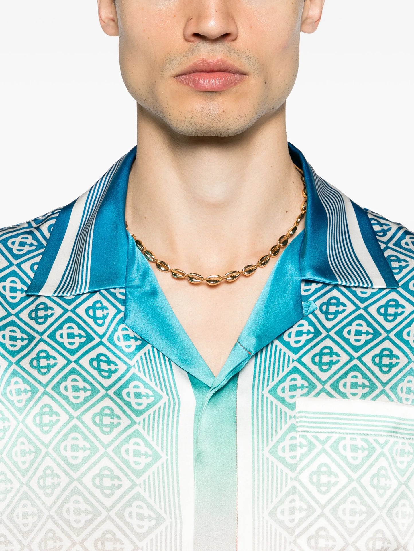 Diamond Monogram silk shirt