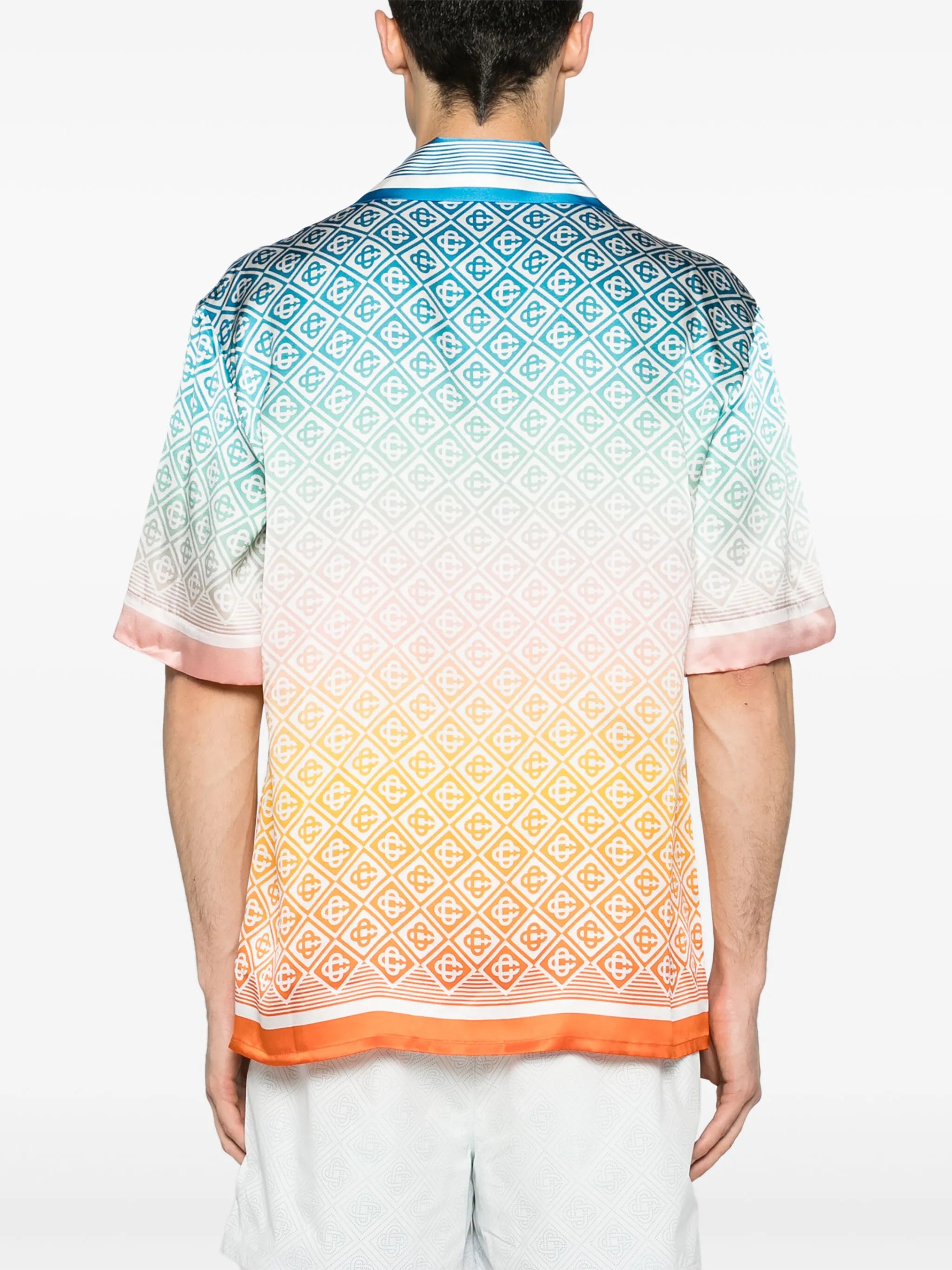Diamond Monogram silk shirt