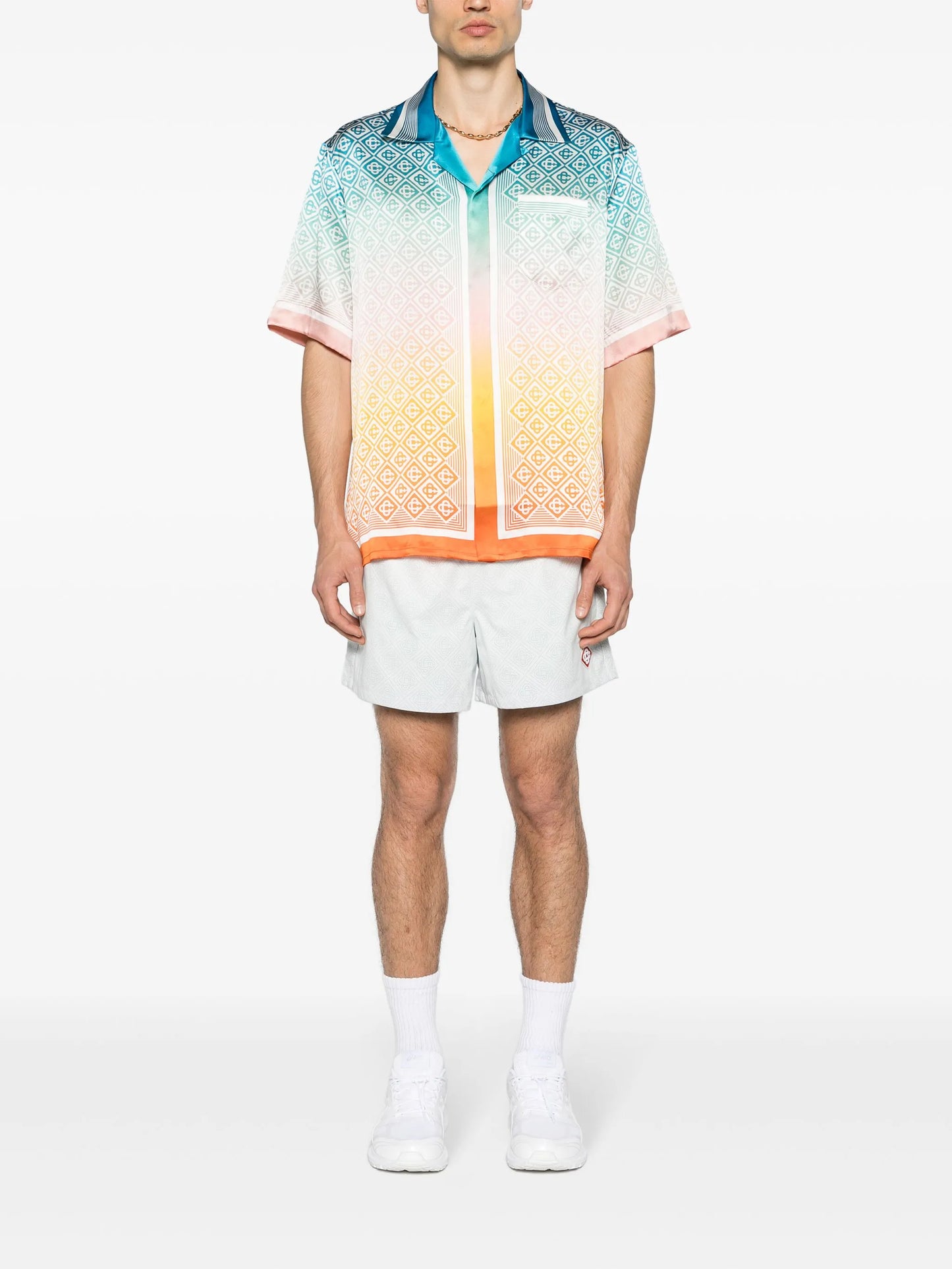 Diamond Monogram silk shirt