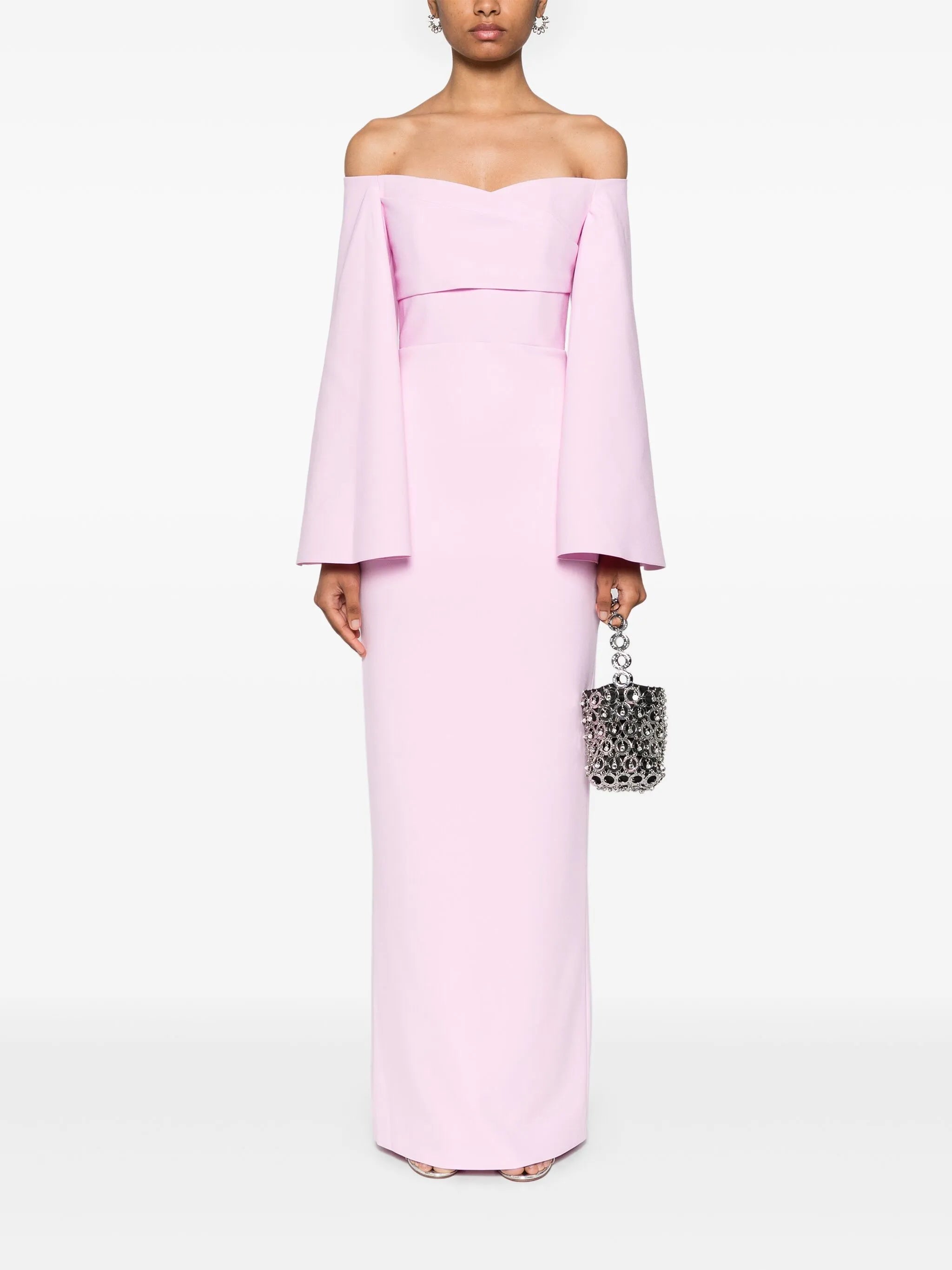 Eliana off-shoulder gown
