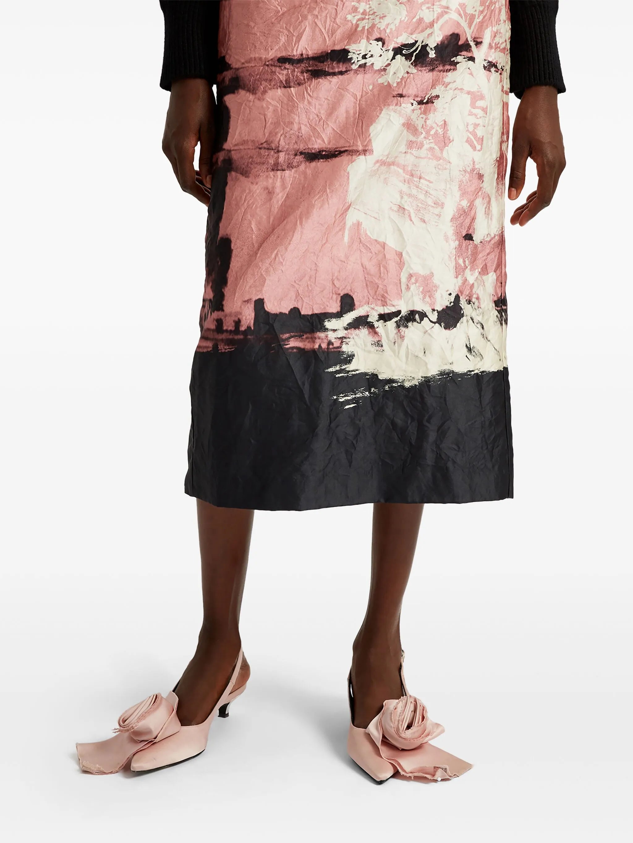 pencil midi skirt