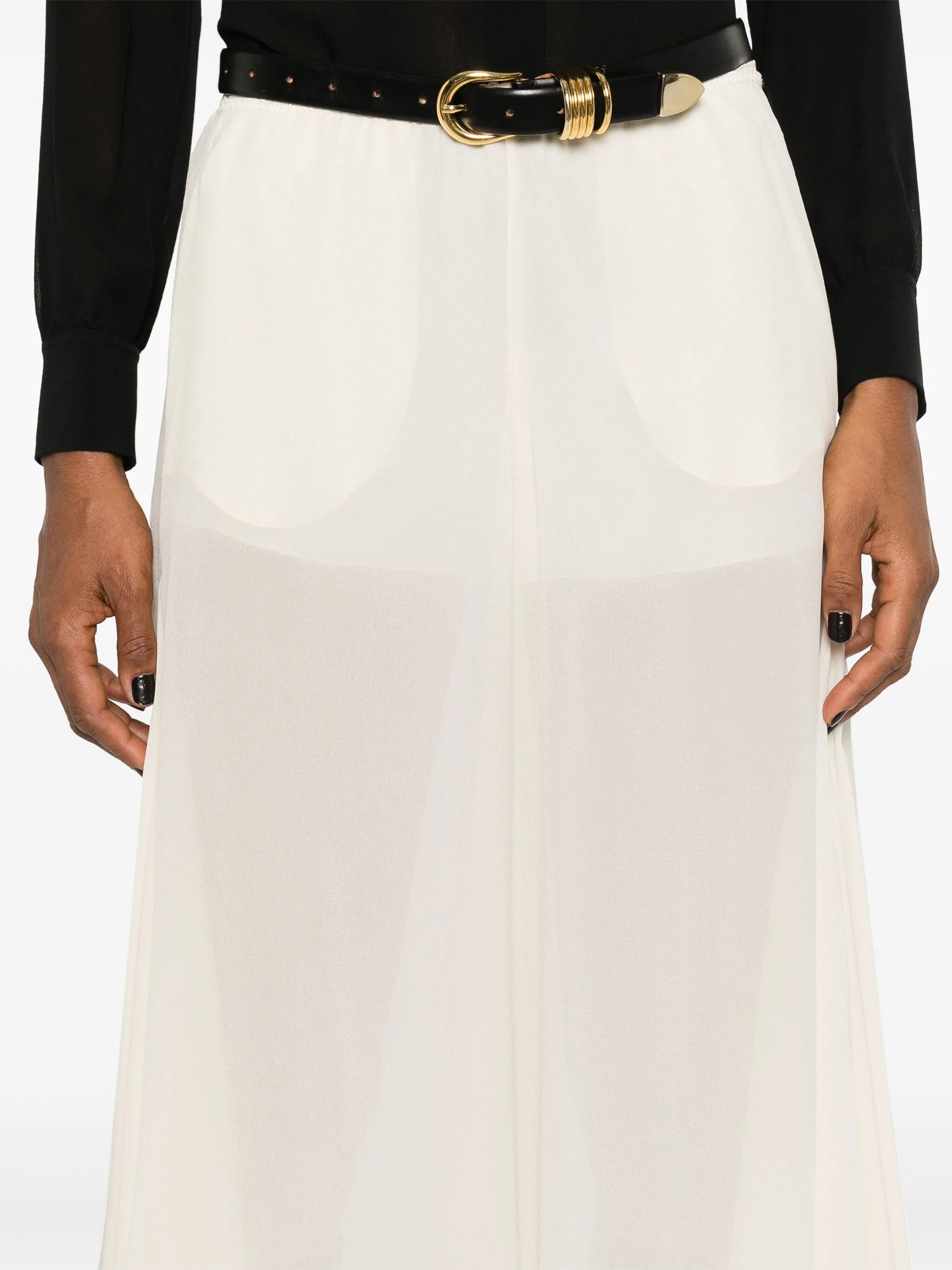 gerogette cropped trousers