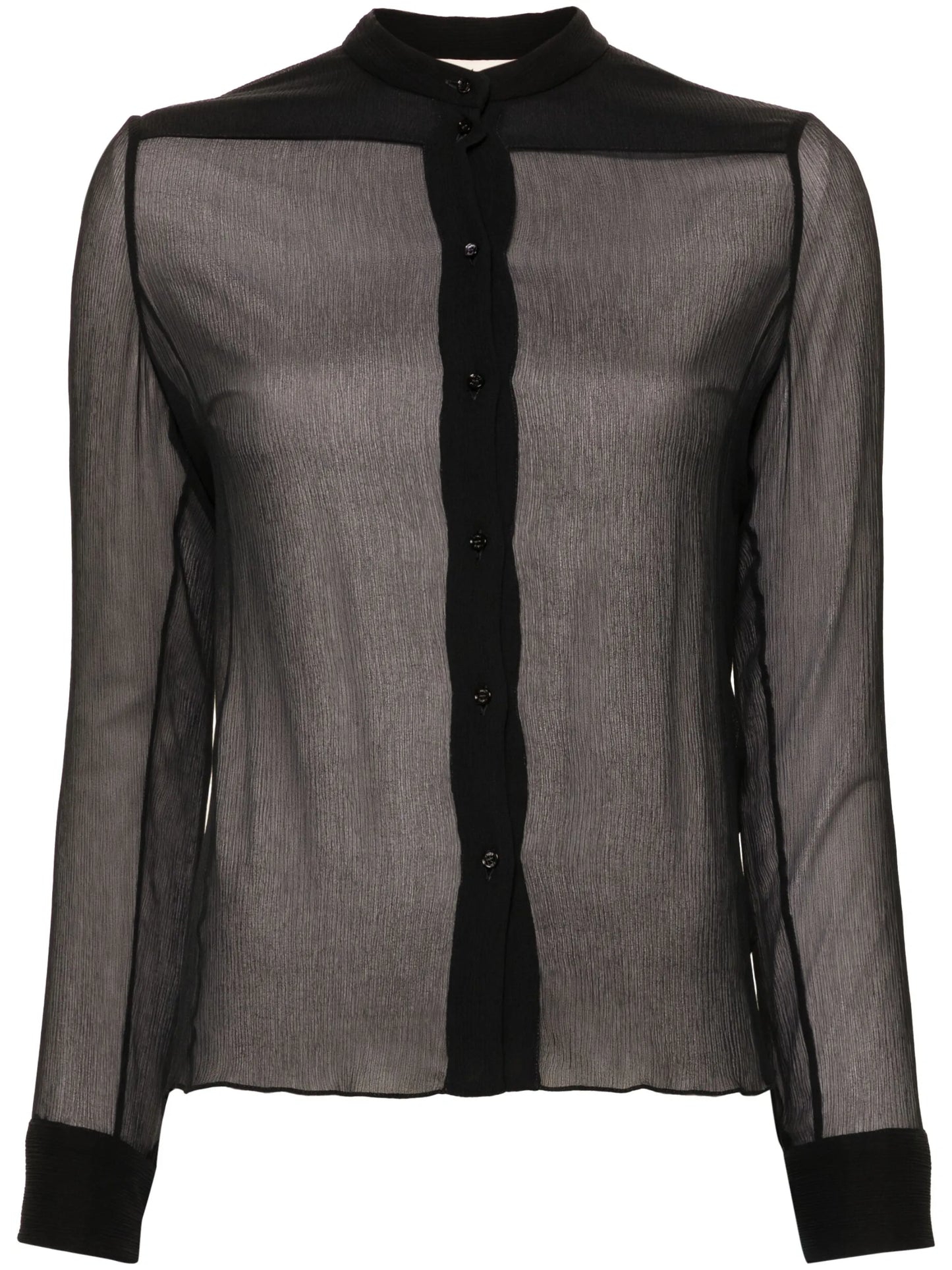 chiffon-crepe silk shirt
