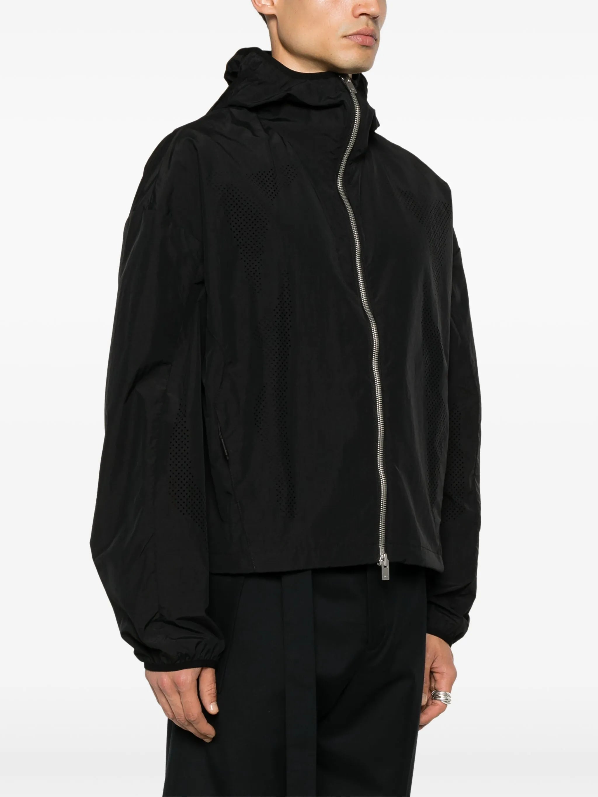 hooded lightweight windbreaker