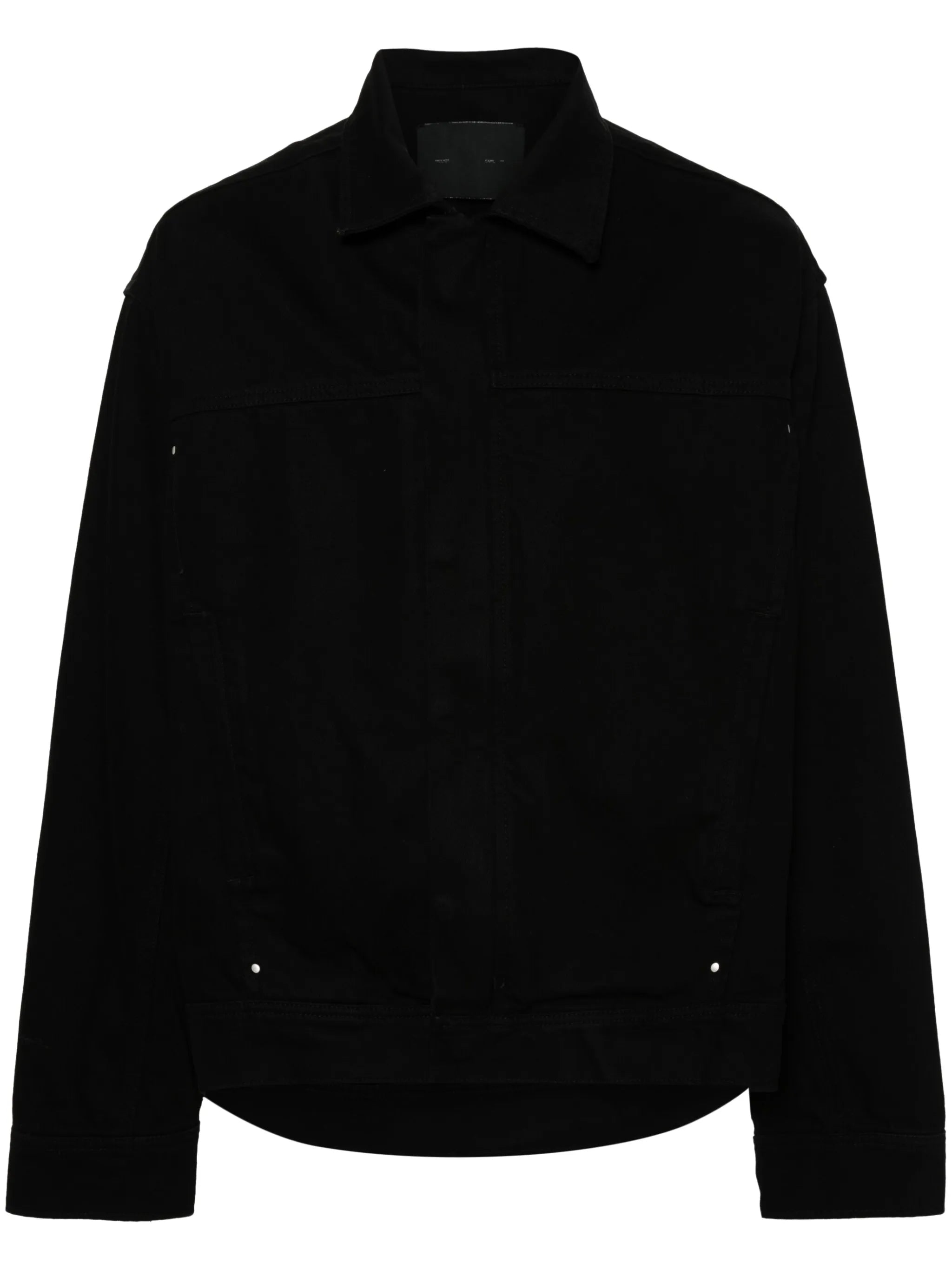 hooded denim shirt jacket