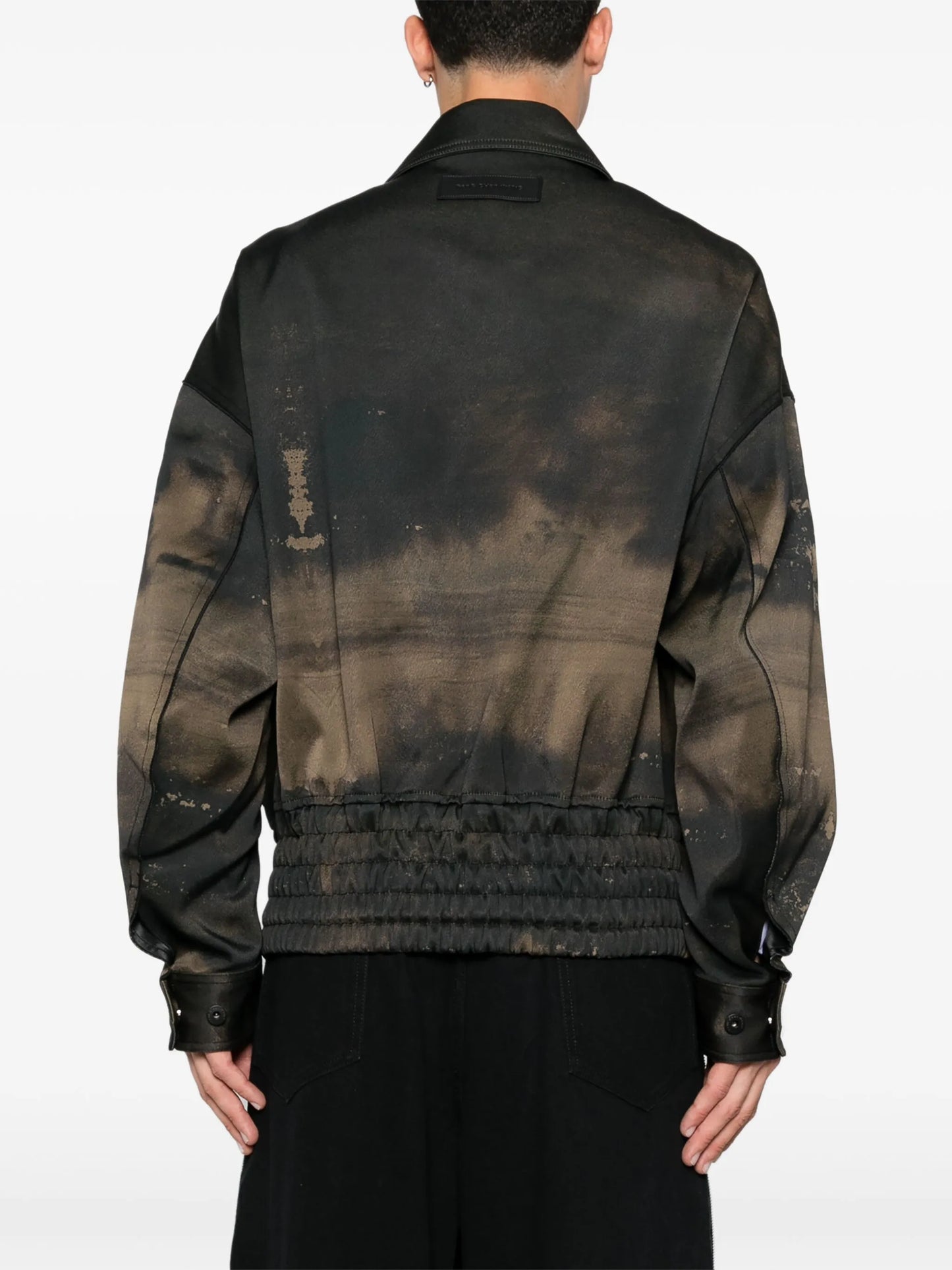 gradient-effect bomber jacket