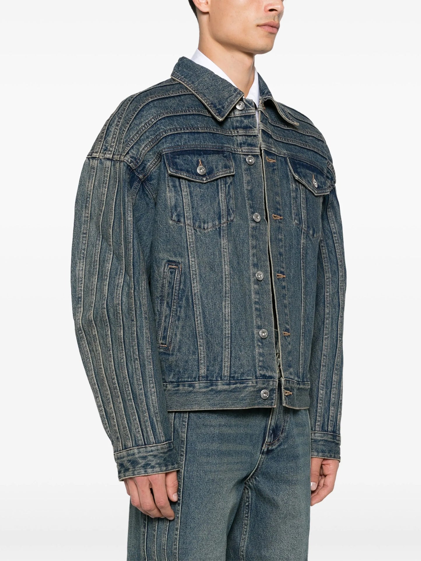 deconstructed denim jacket