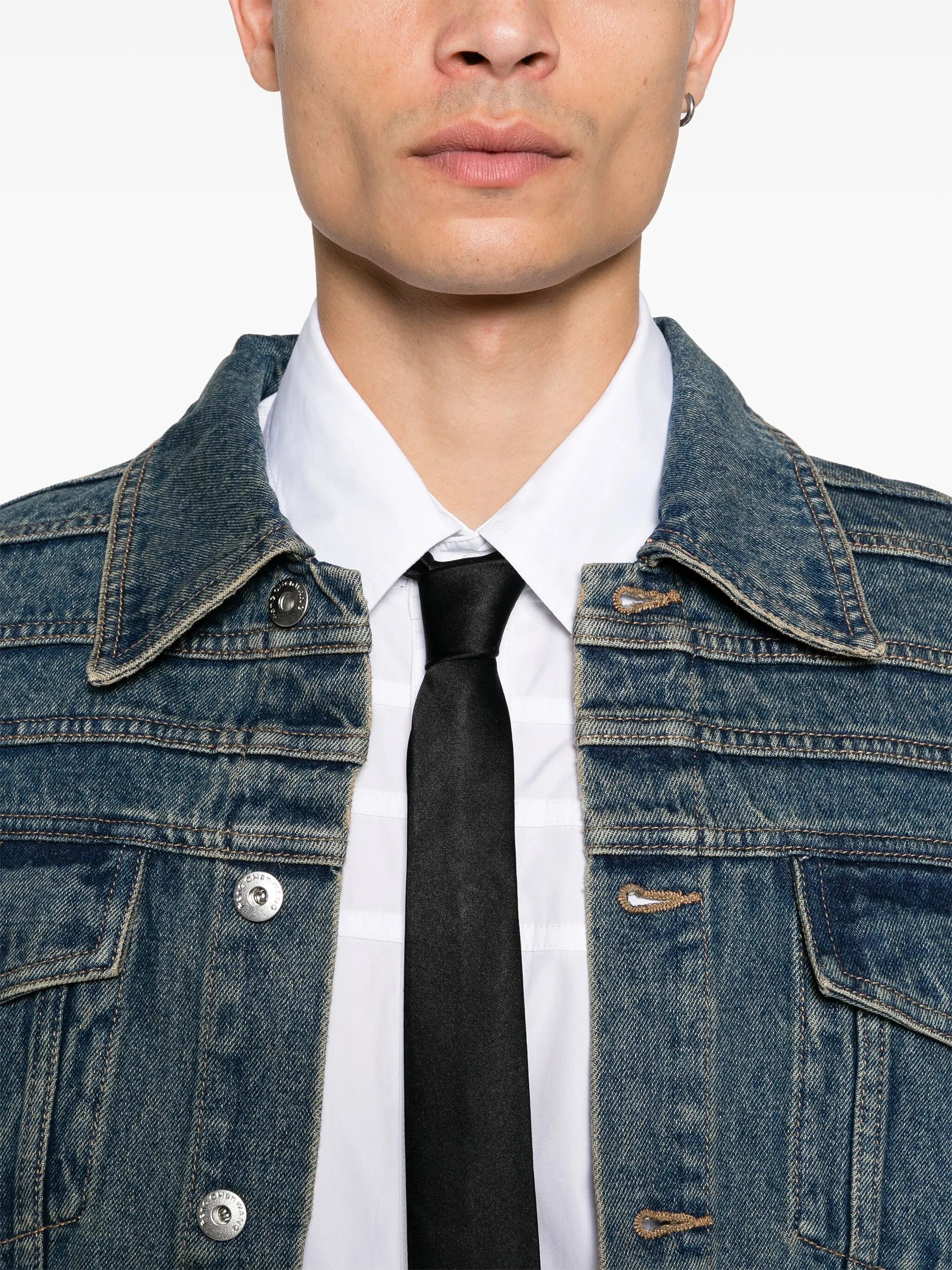 deconstructed denim jacket