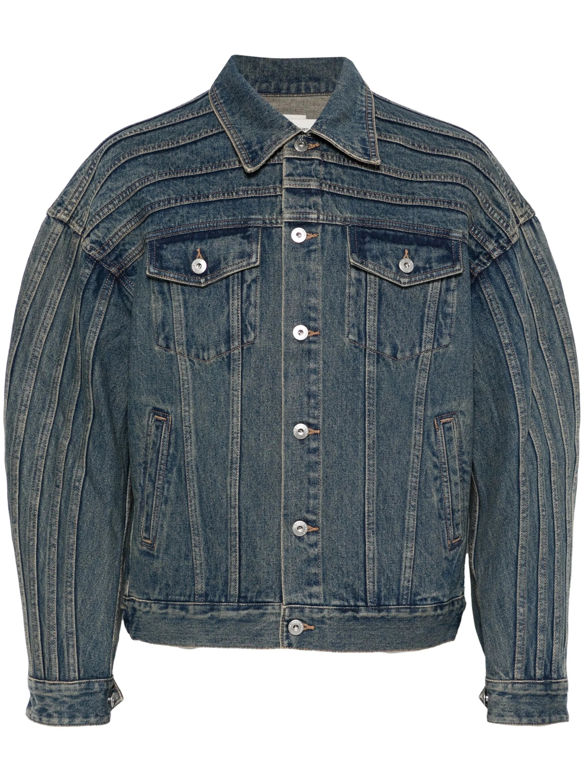 deconstructed denim jacket