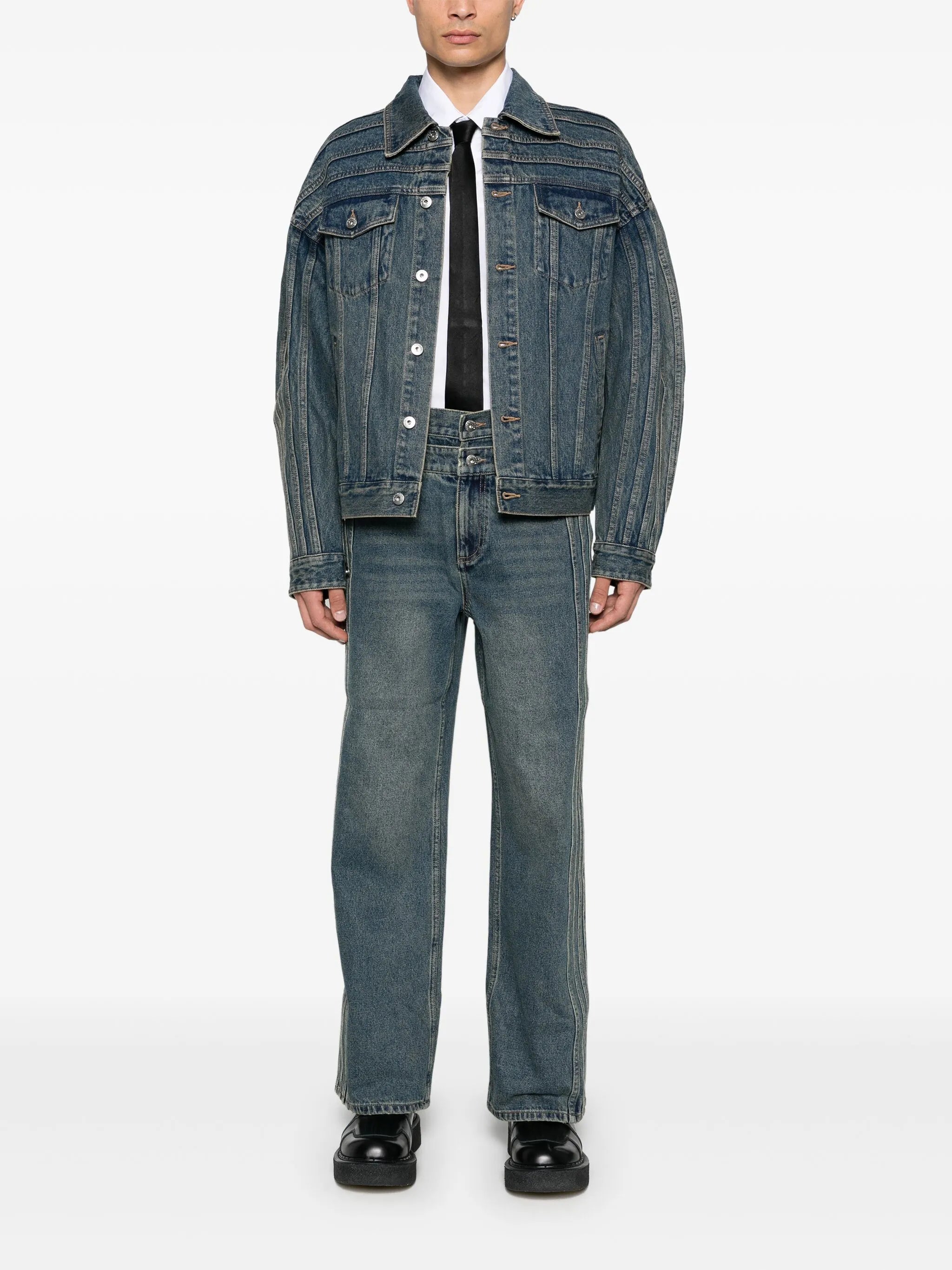 deconstructed denim jacket