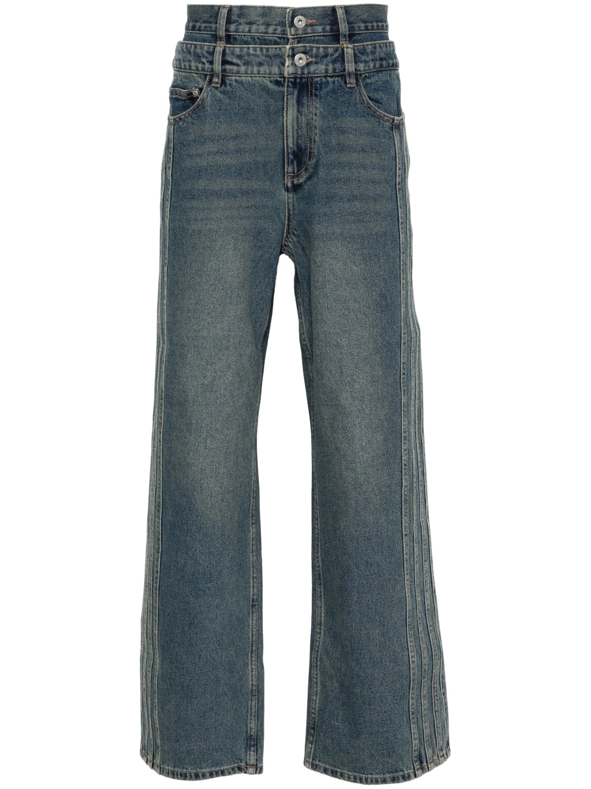 double-waist jeans