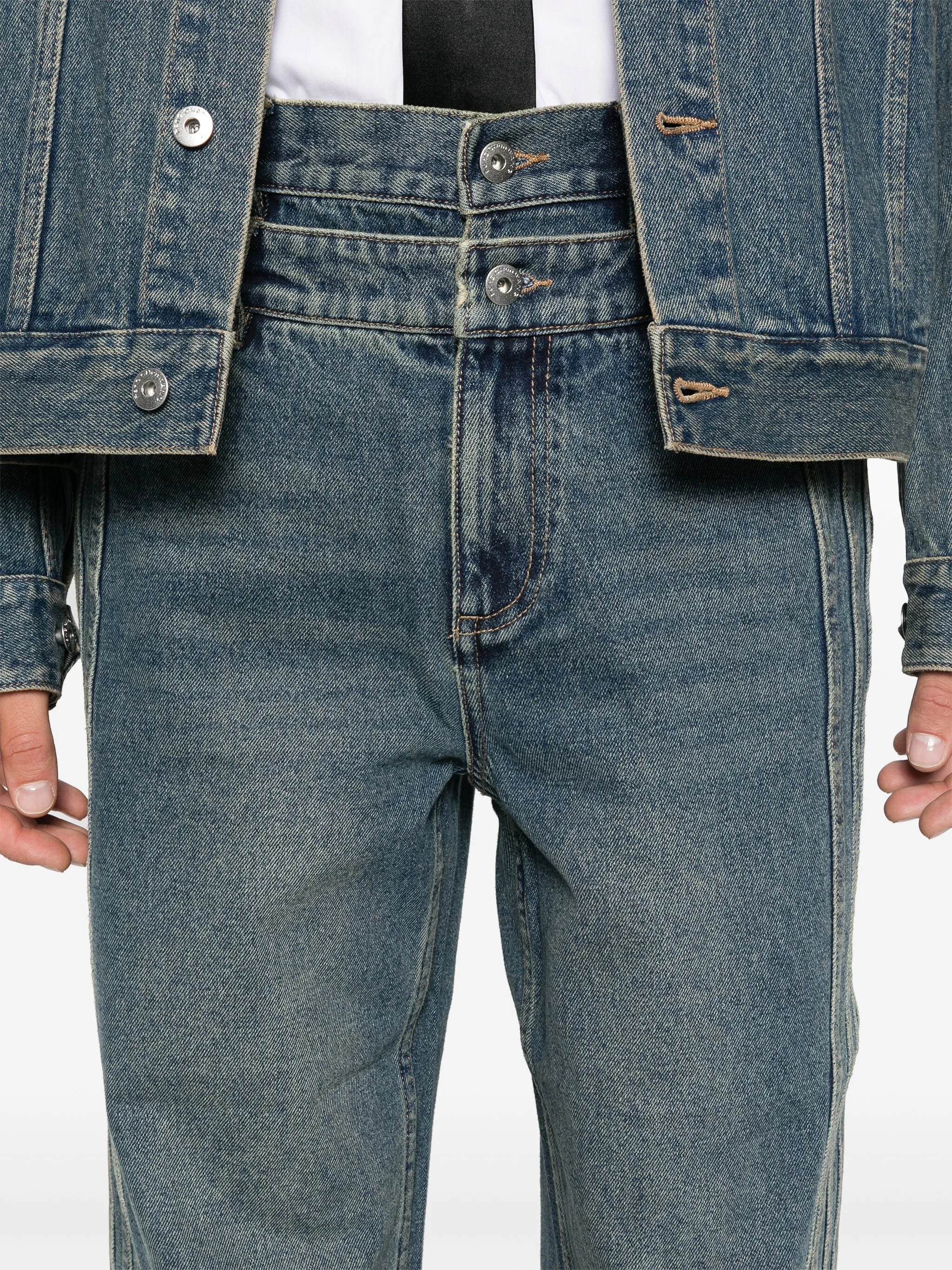 double-waist jeans