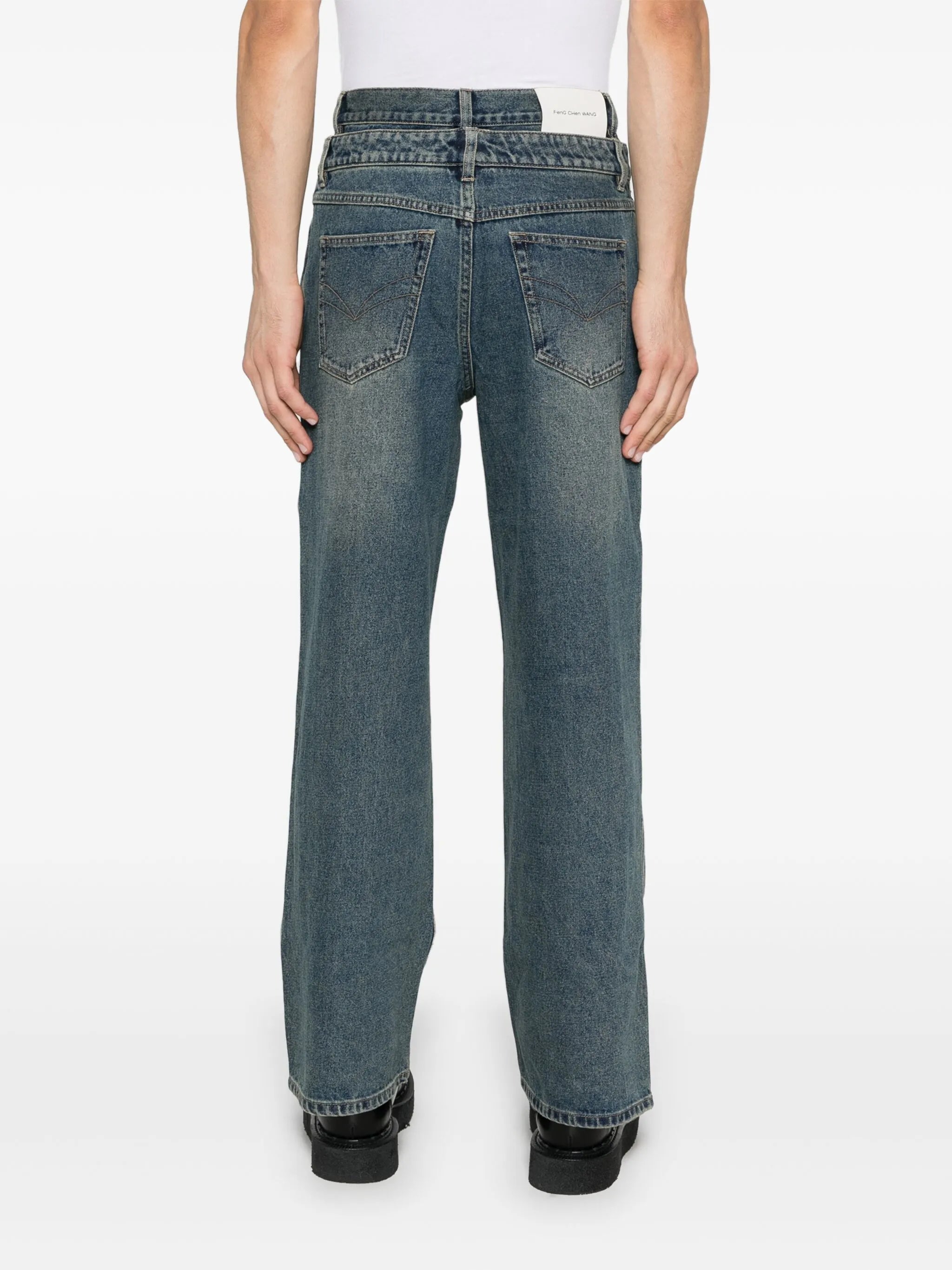 double-waist jeans