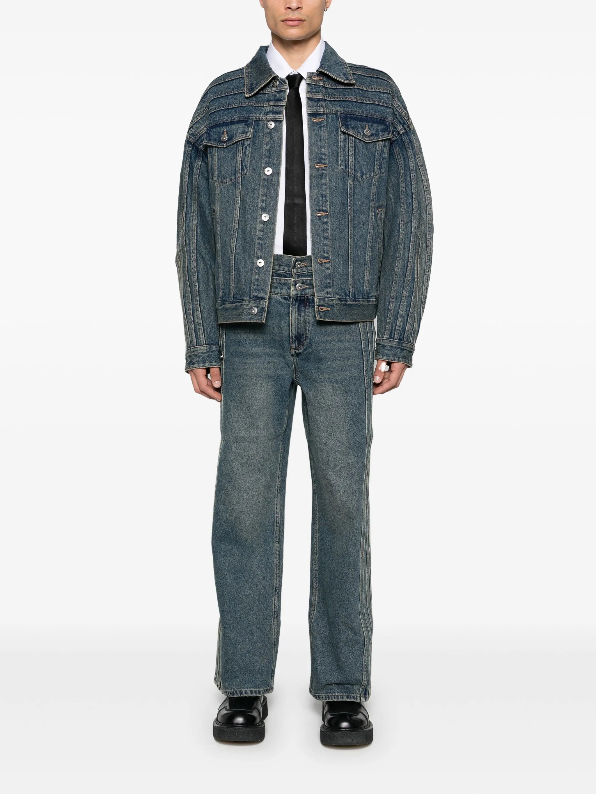 double-waist jeans
