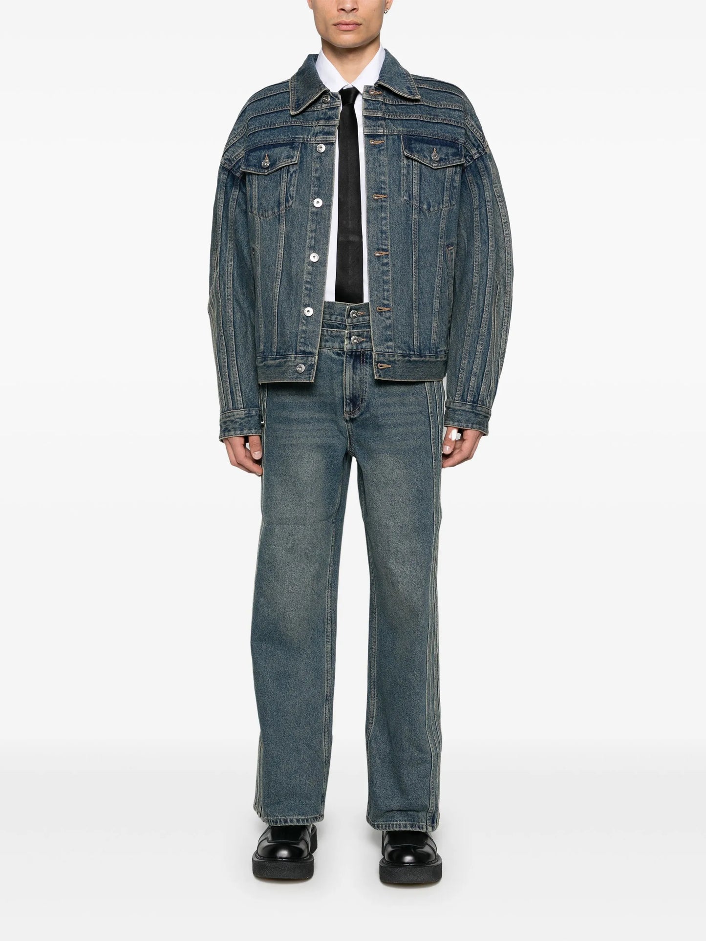 double-waist jeans