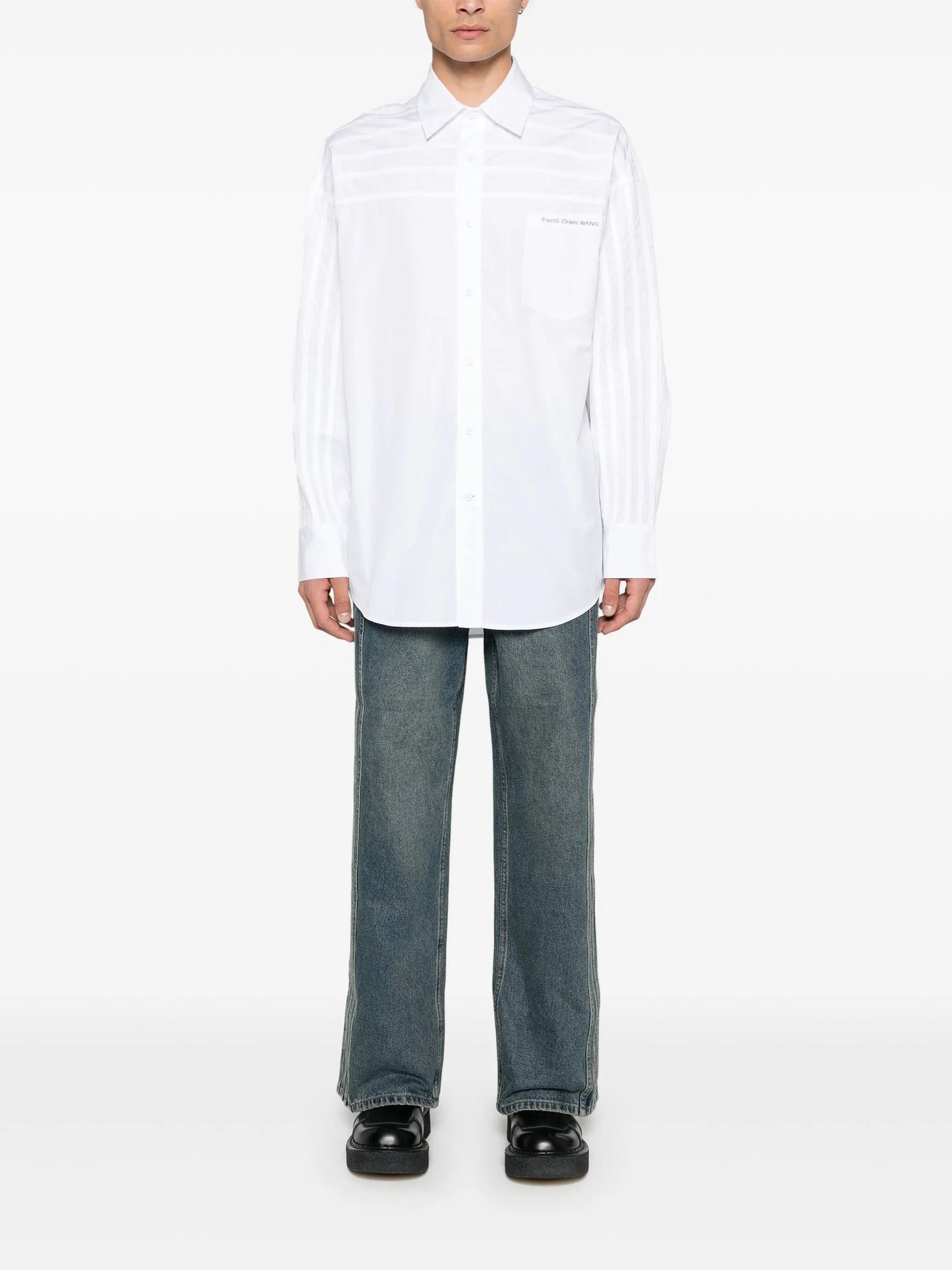 seam-detail shirt