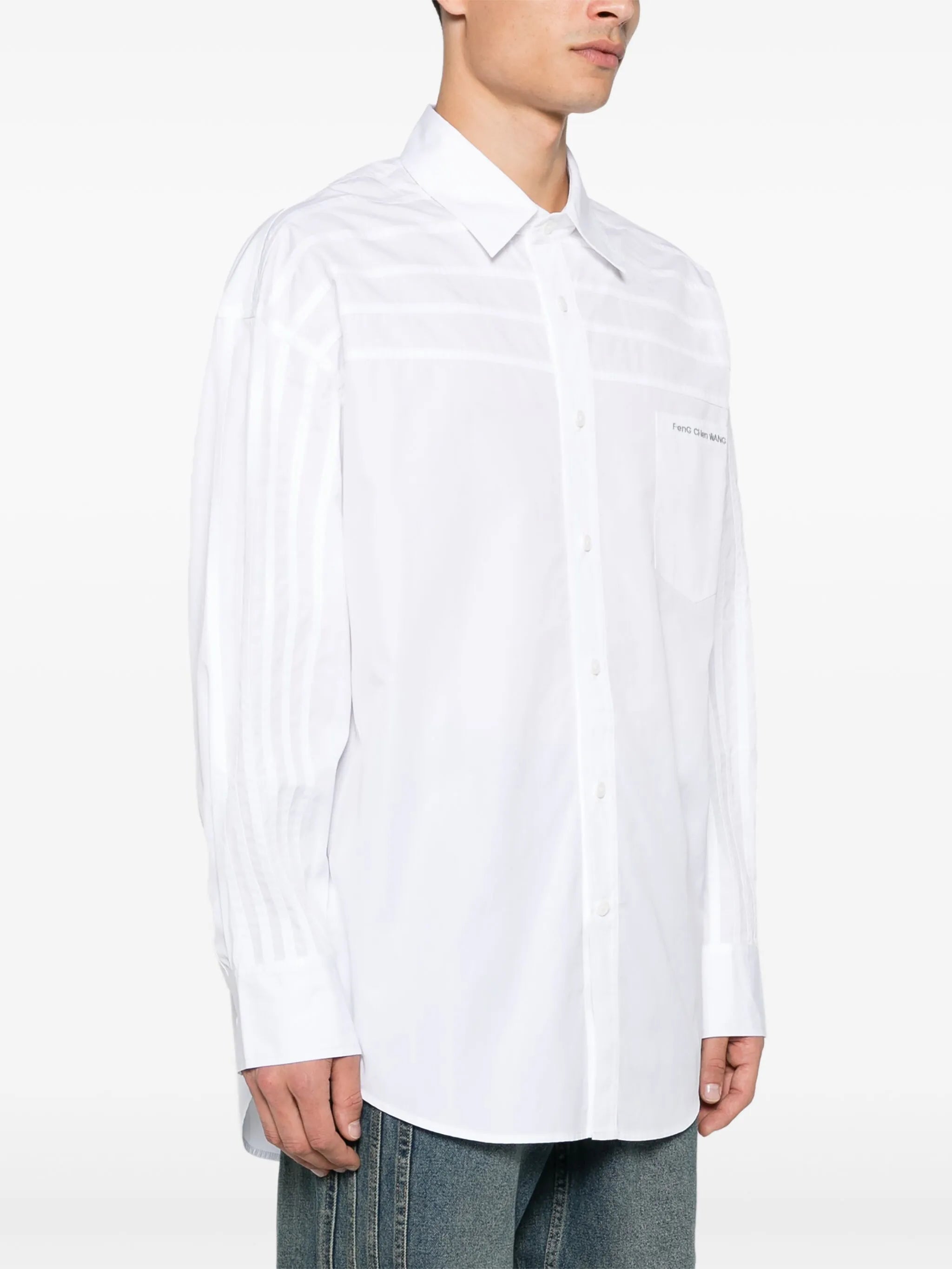 seam-detail shirt