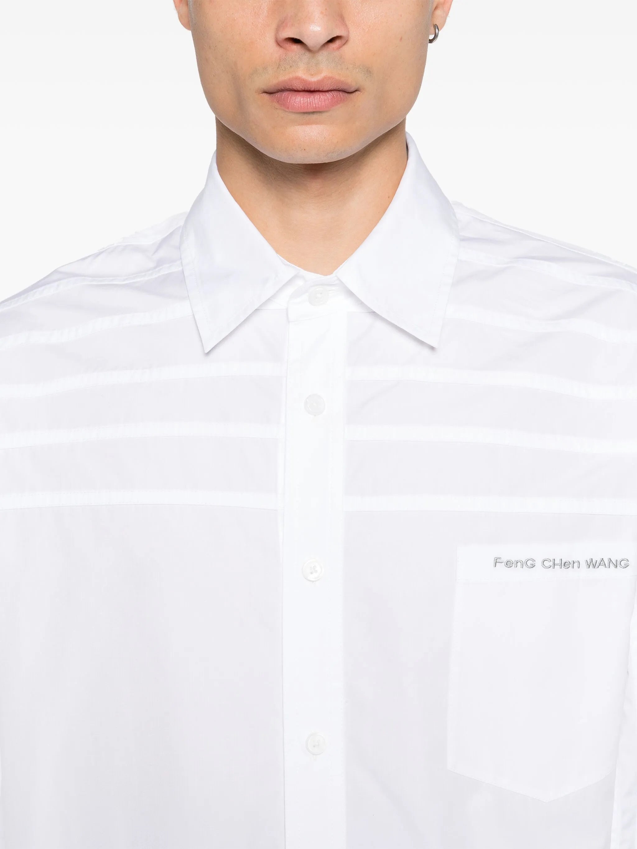 seam-detail shirt