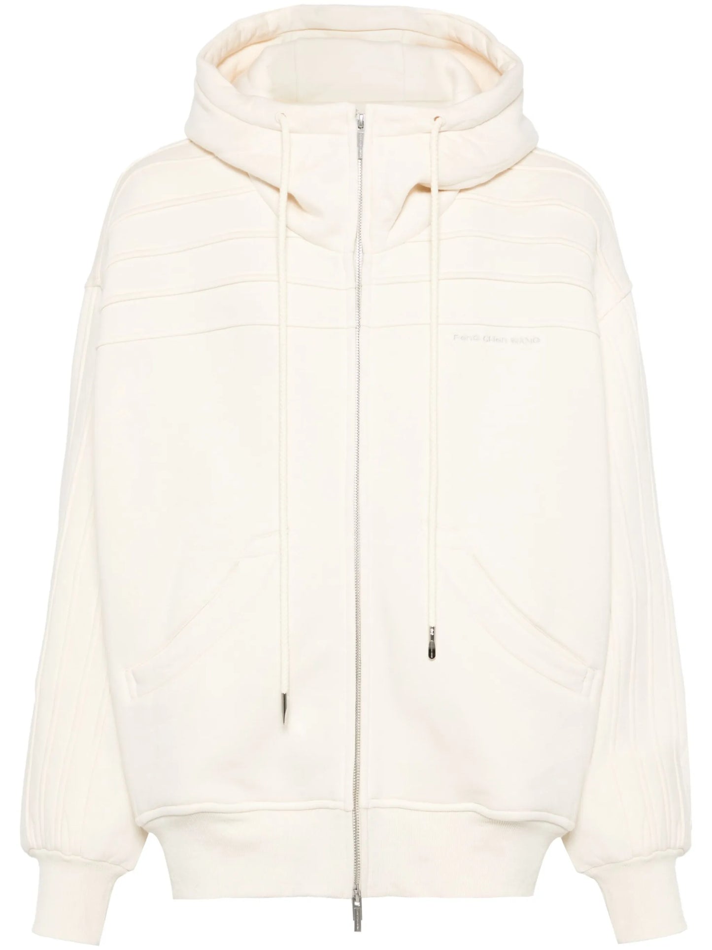 seam-detail hoodie
