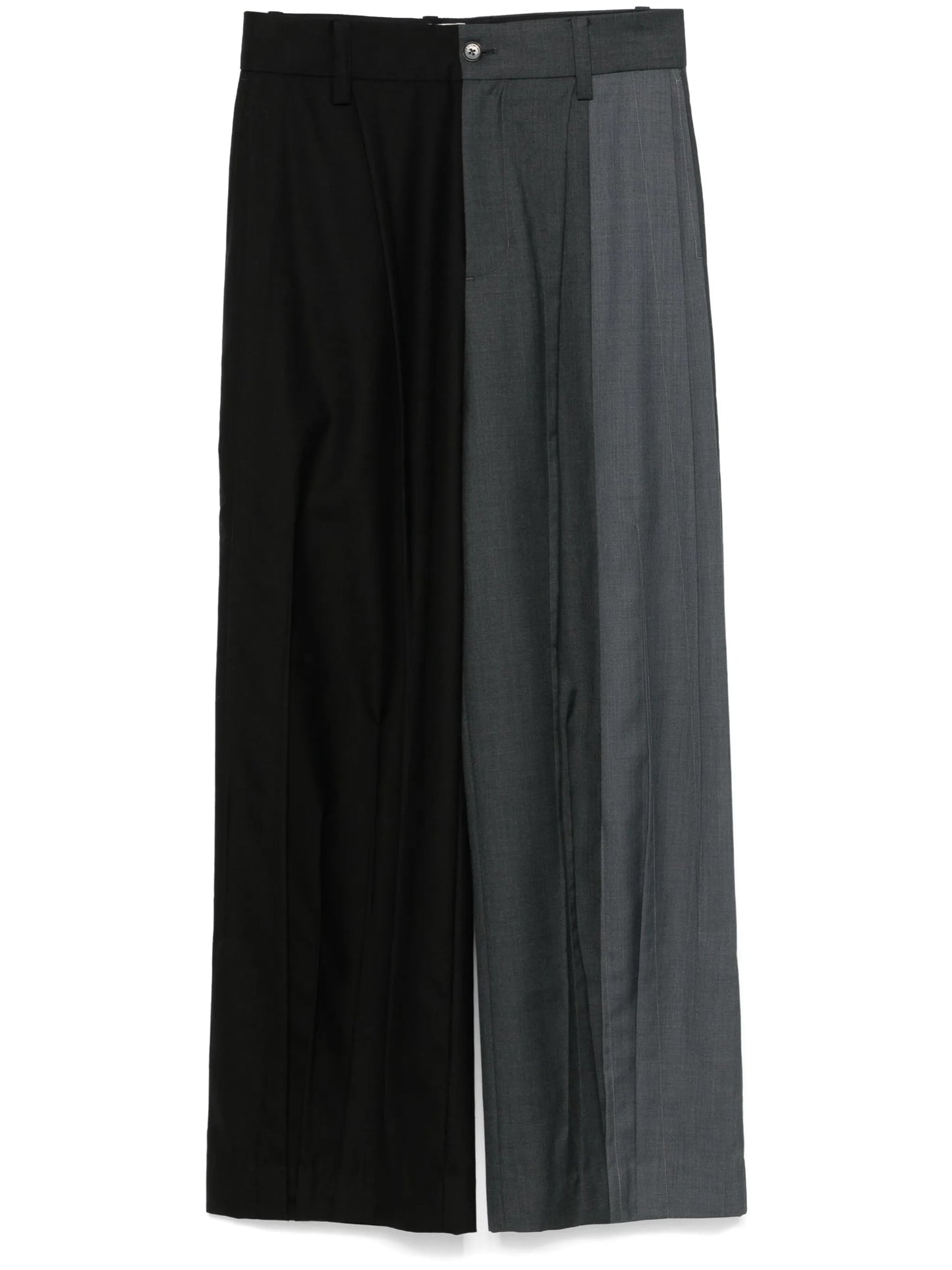 panelled tailored trousers