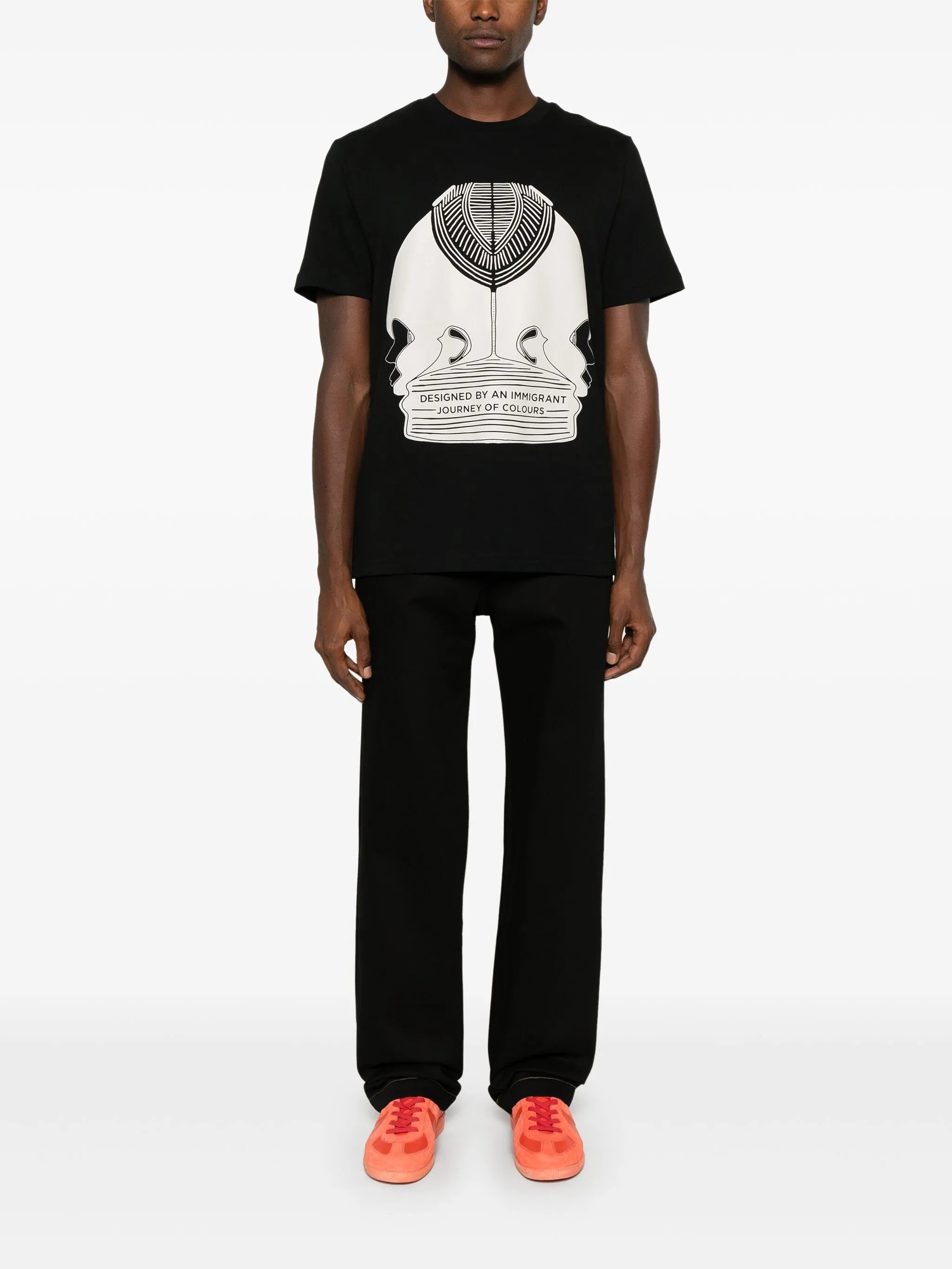 monogram-pockets jeans