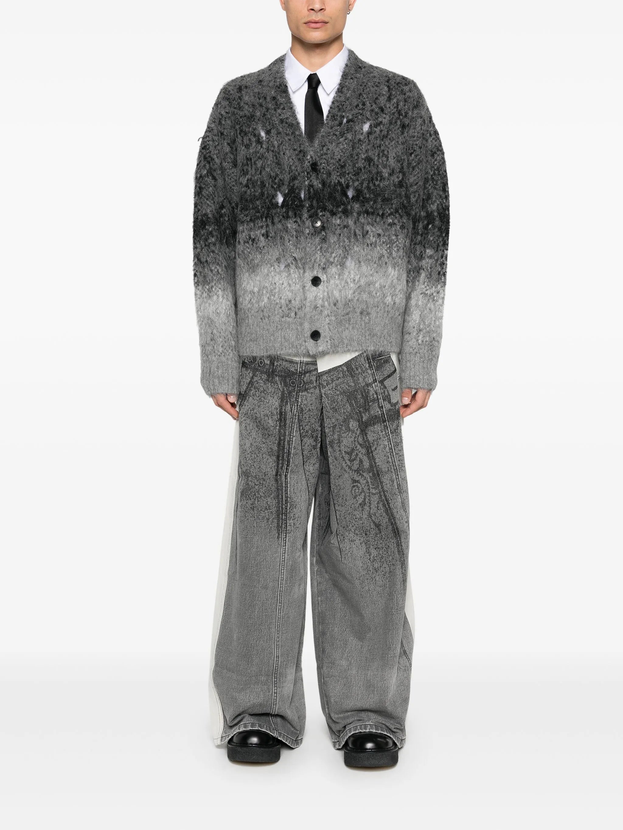 gradient-effect cardigan