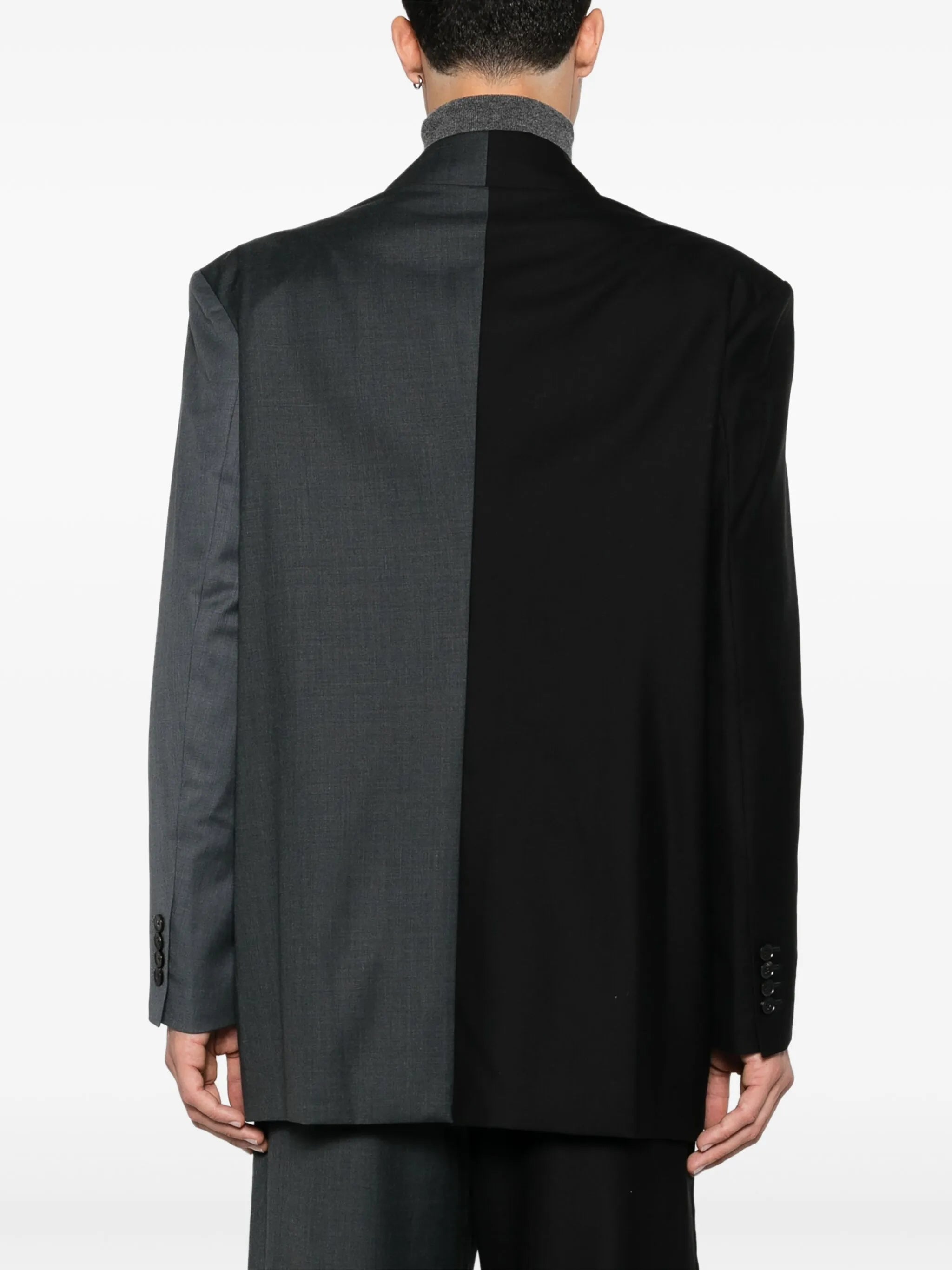 pleated blazer