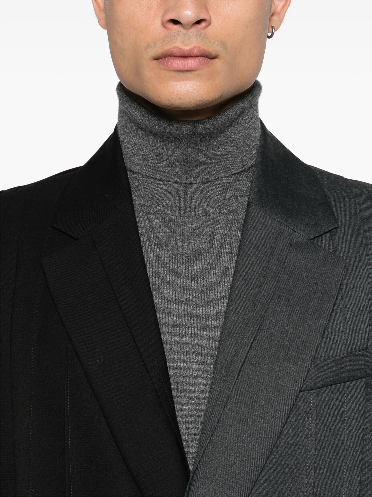 pleated blazer