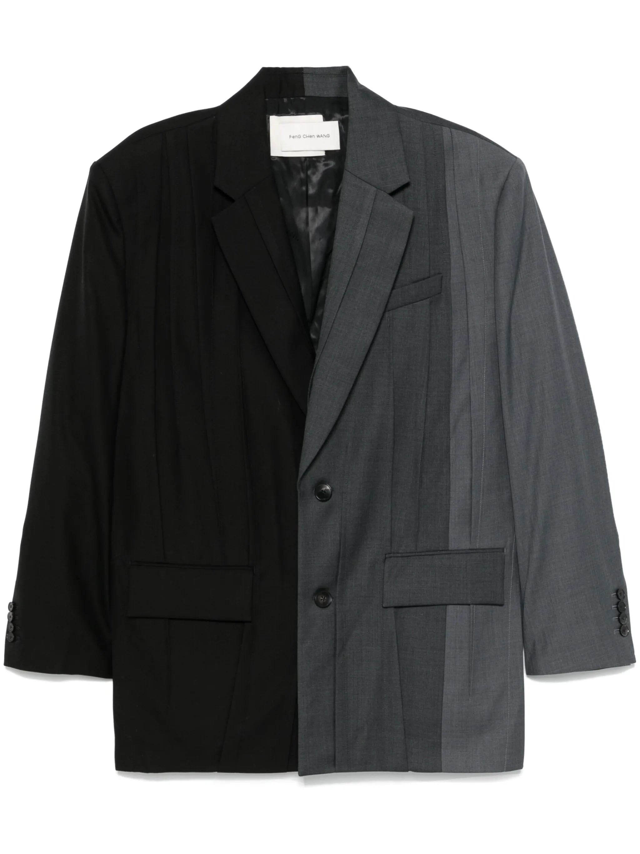 pleated blazer