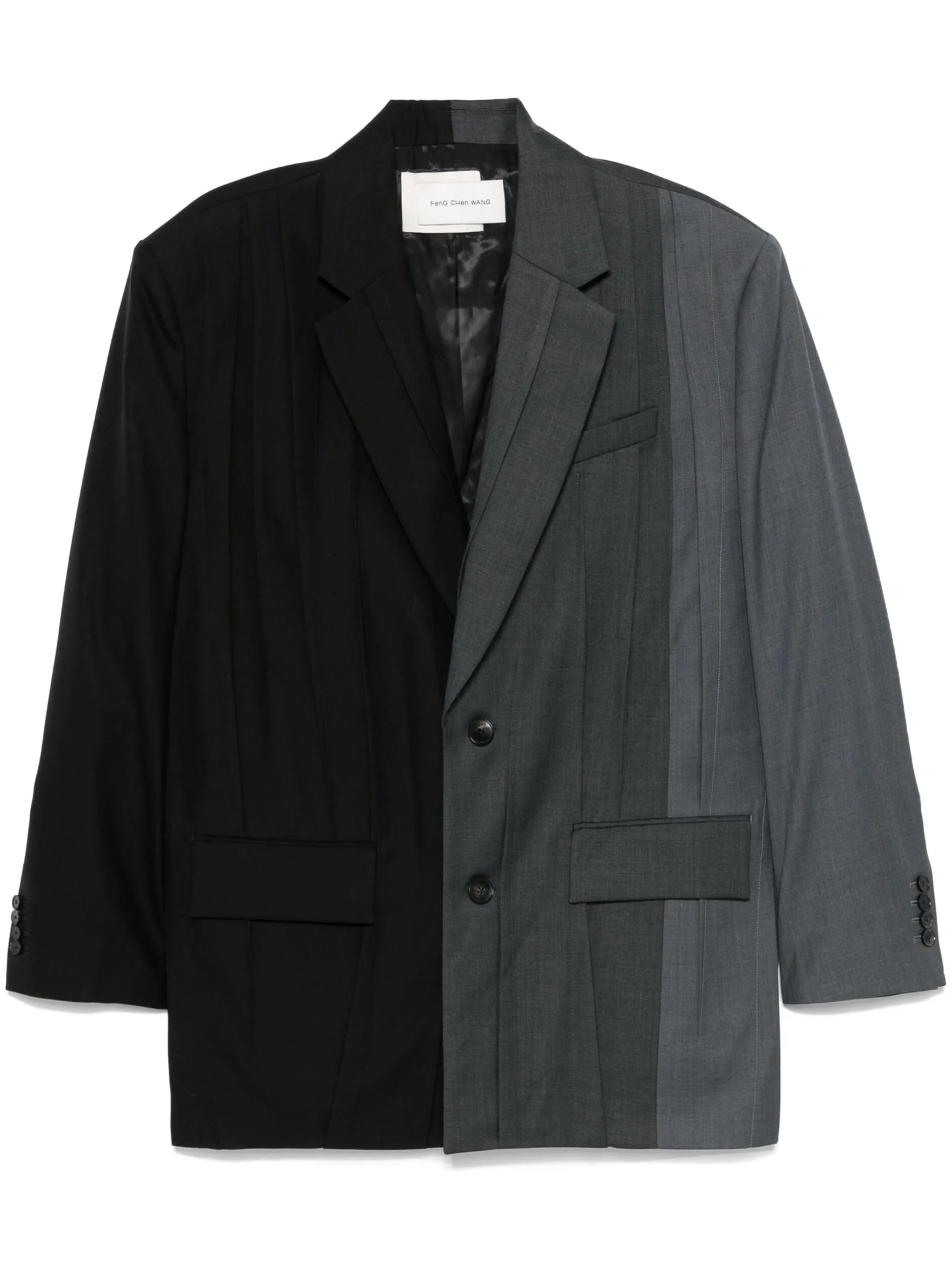 pleated blazer