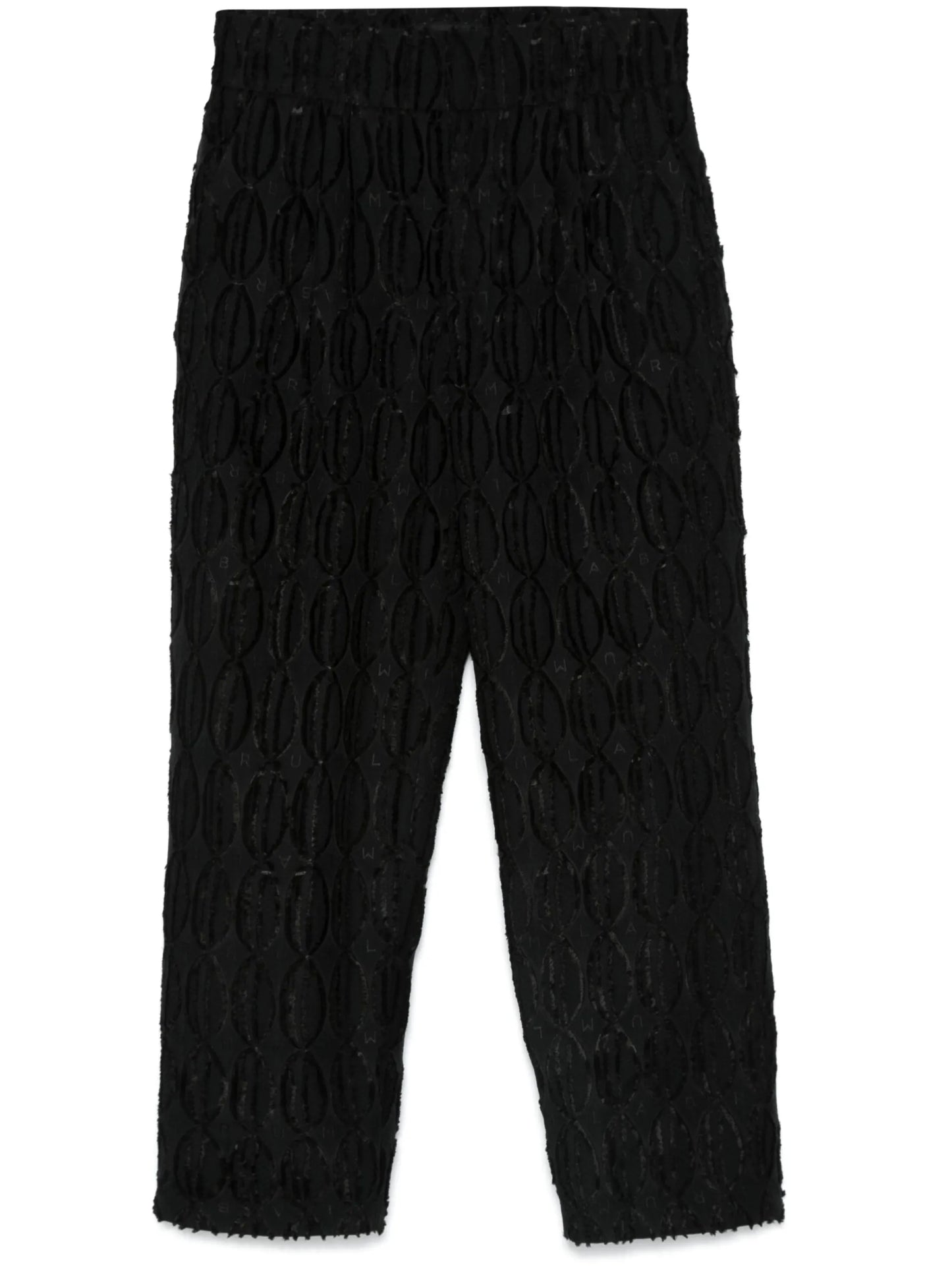 logo-jacquard monogram trousers