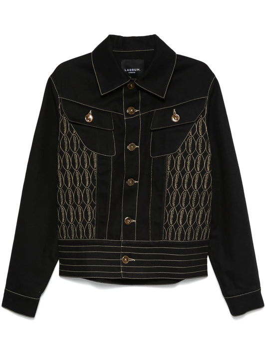 embroidered work jacket