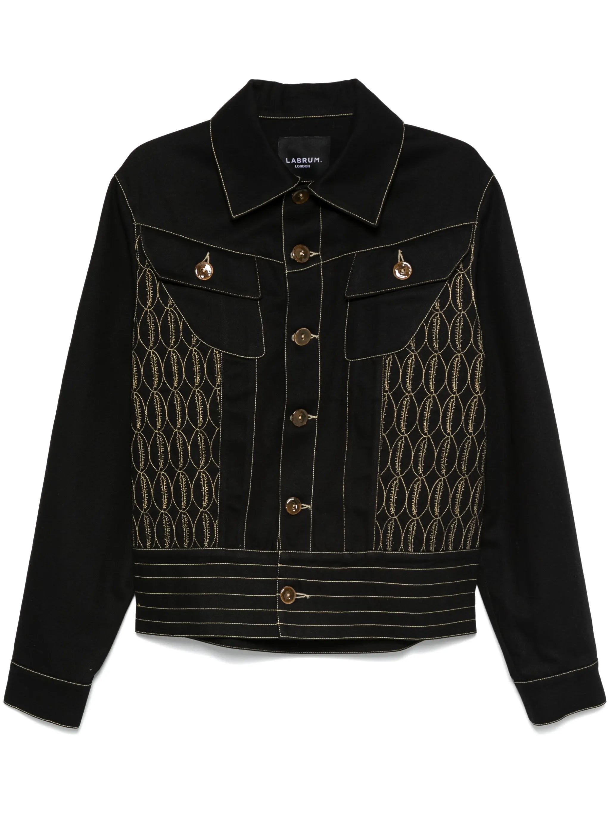 embroidered work jacket