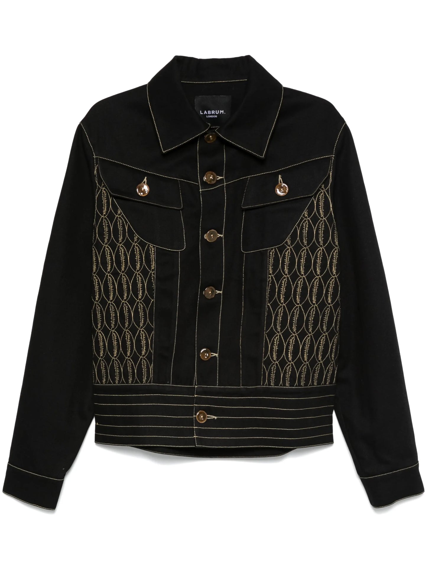 embroidered work jacket