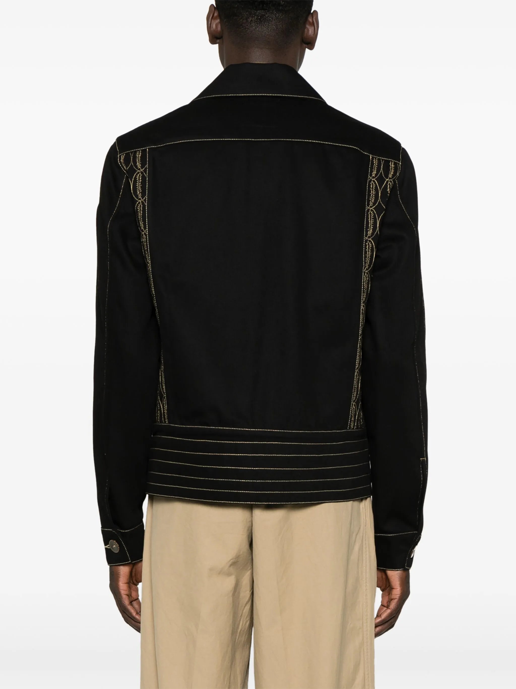 embroidered work jacket