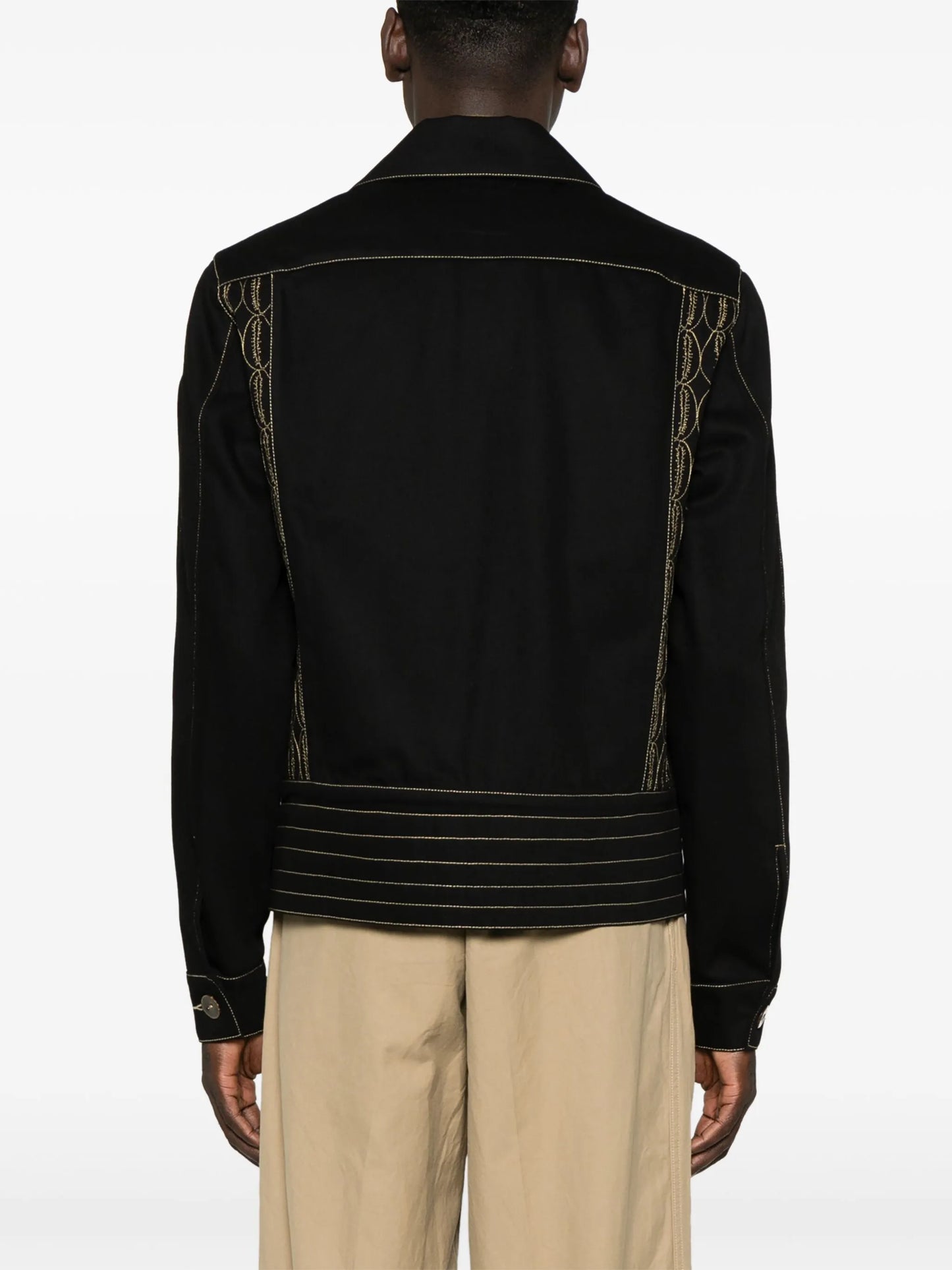 embroidered work jacket