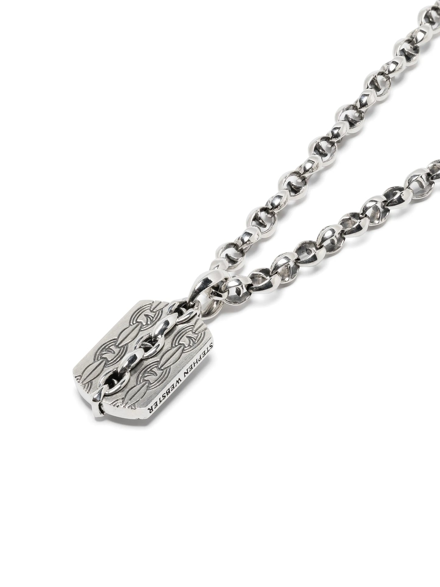 medium Thorn Razer Tag necklace